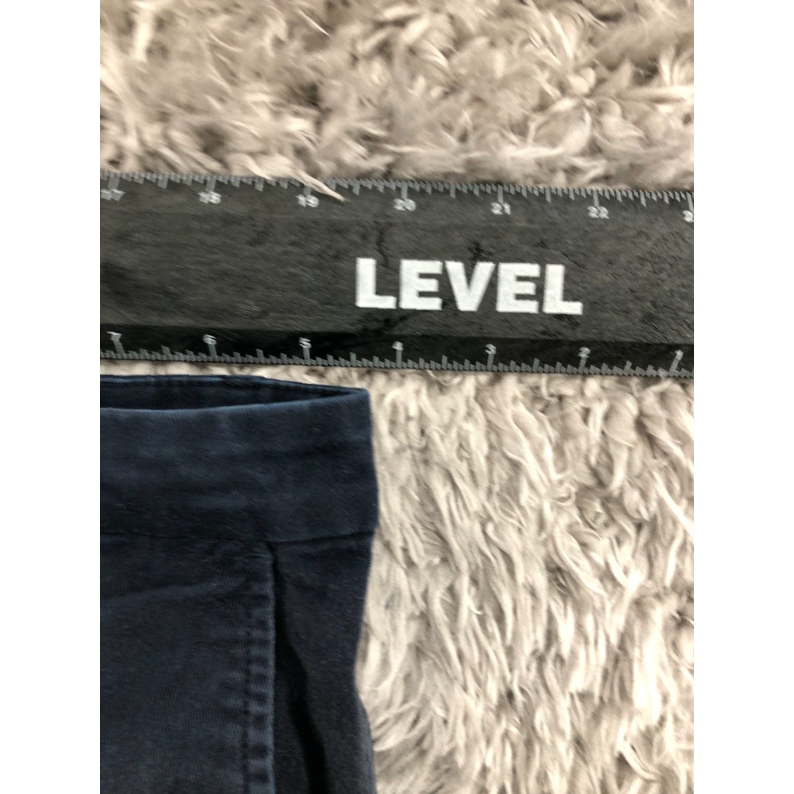 Chaps Chaps Chino Shorts Mens 38 Mid Rise Dark Blue Wash Knit Cotton Blend Belt Loops 5-Pocket Regular Inseam 9 in Flat Front Size US 38 / EU 54 - 2 Thumbnail