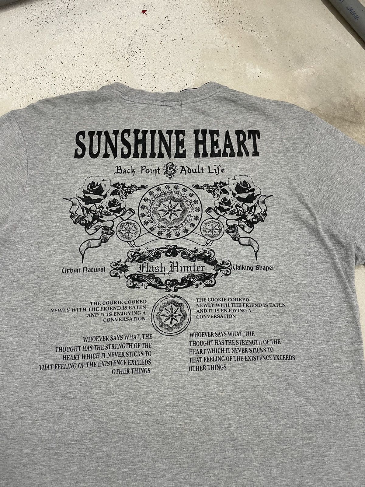 Japanese Brand City Natural Photo City Life Sunshine Poem Layered Tee Size US L / EU 52-54 / 3 - 11 Thumbnail