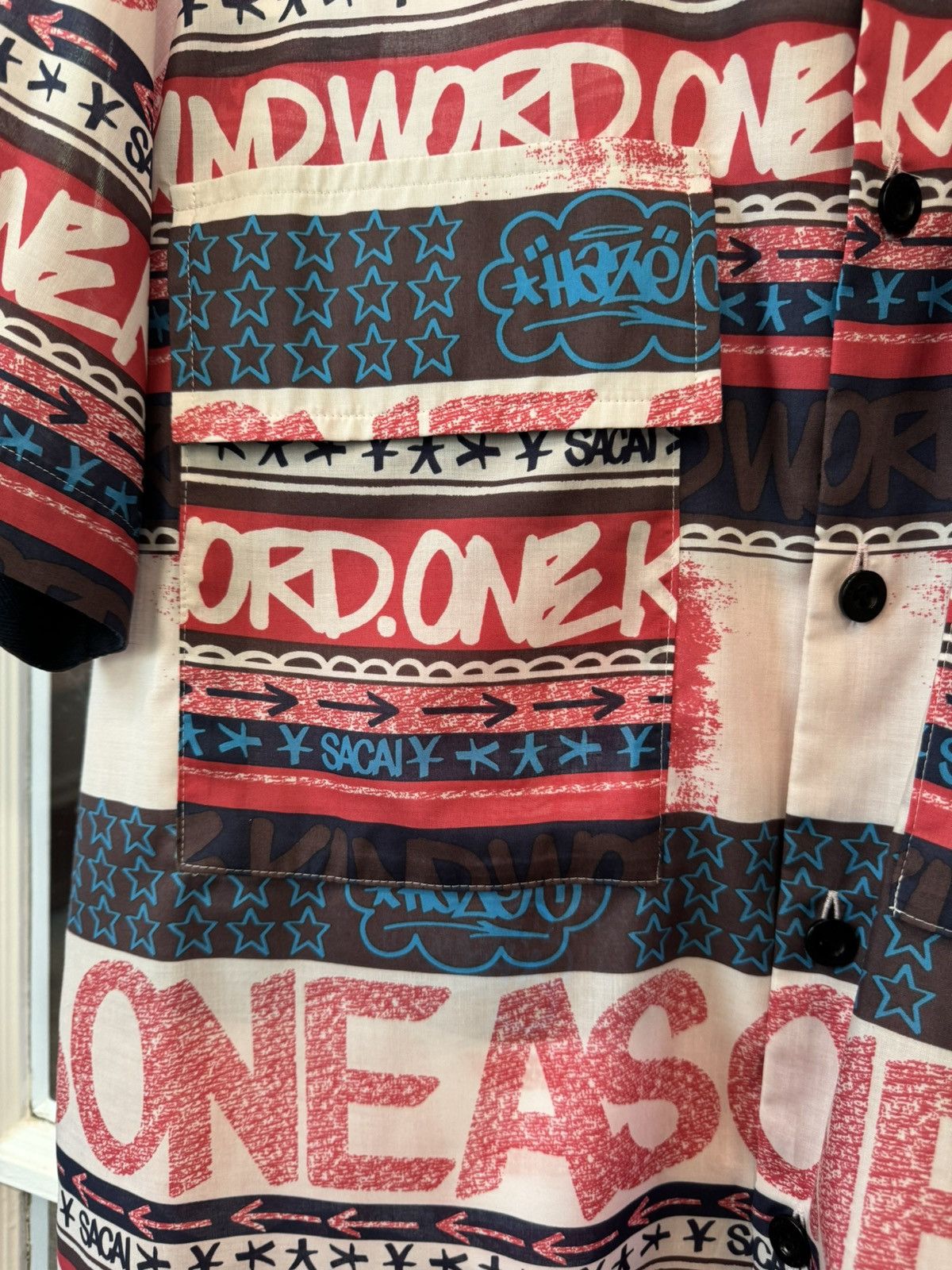 Sacai Sacai x Eric Haze Graphic Shirt Size US L / EU 52-54 / 3 - 6 Thumbnail