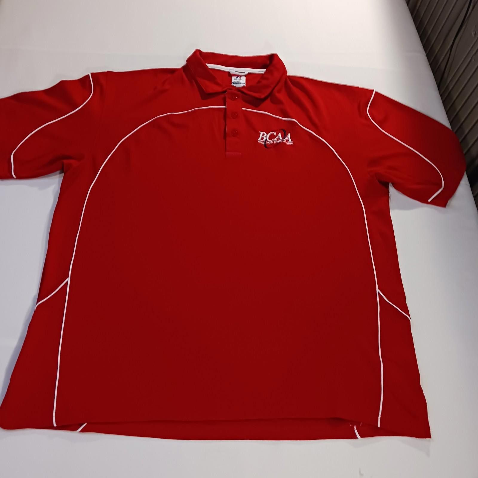 Russell Athletic Russell Athletic Dri-Power BCAA Men Red Polo Shirt Size 2XL Size US XXL / EU 58 / 5 - 1 Thumbnail