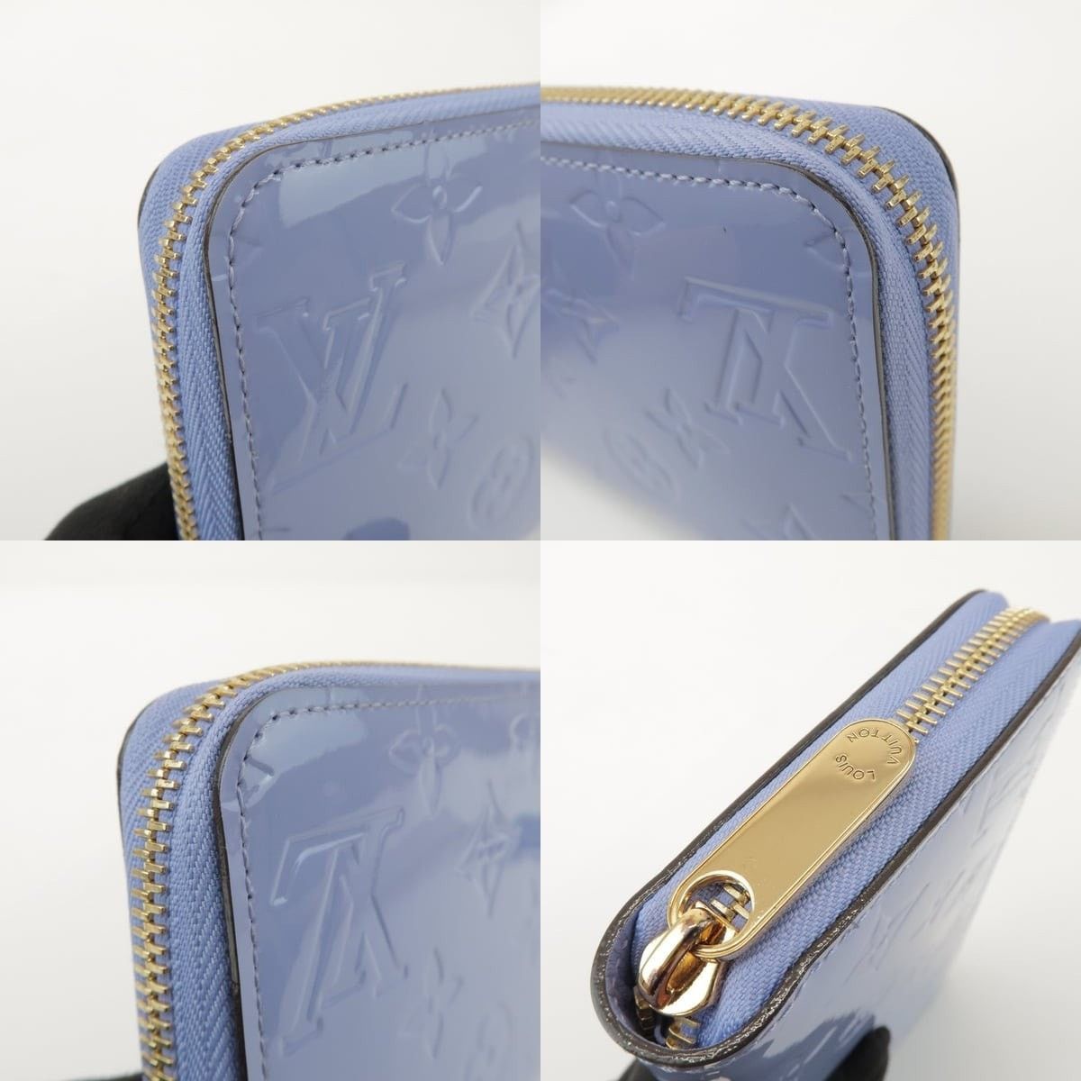 Louis Vuitton Louis Vuitton Monogram Vernis Zippy Wallet Patent Purple Size ONE SIZE - 5 Thumbnail