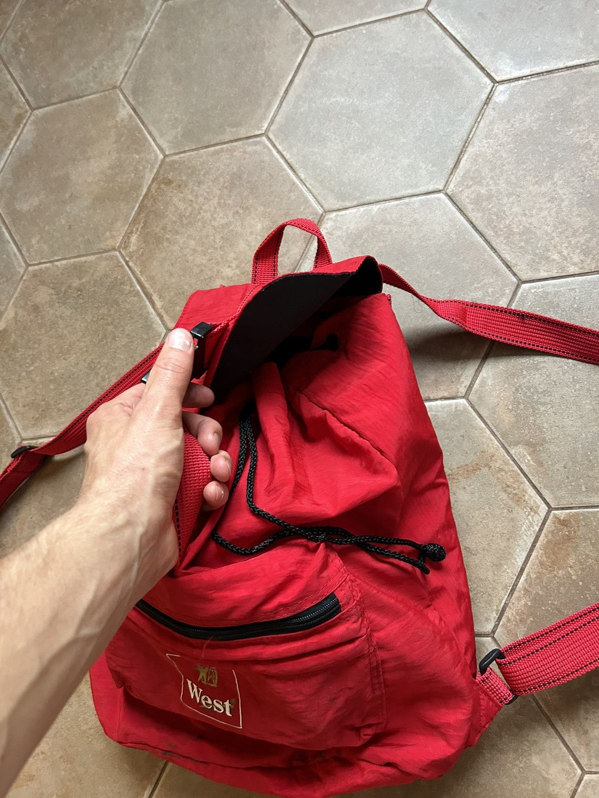 Honda × Vintage West Lucky Strike Racing Honda Y2K Crossbody Backpack Bag Size ONE SIZE - 3 Thumbnail