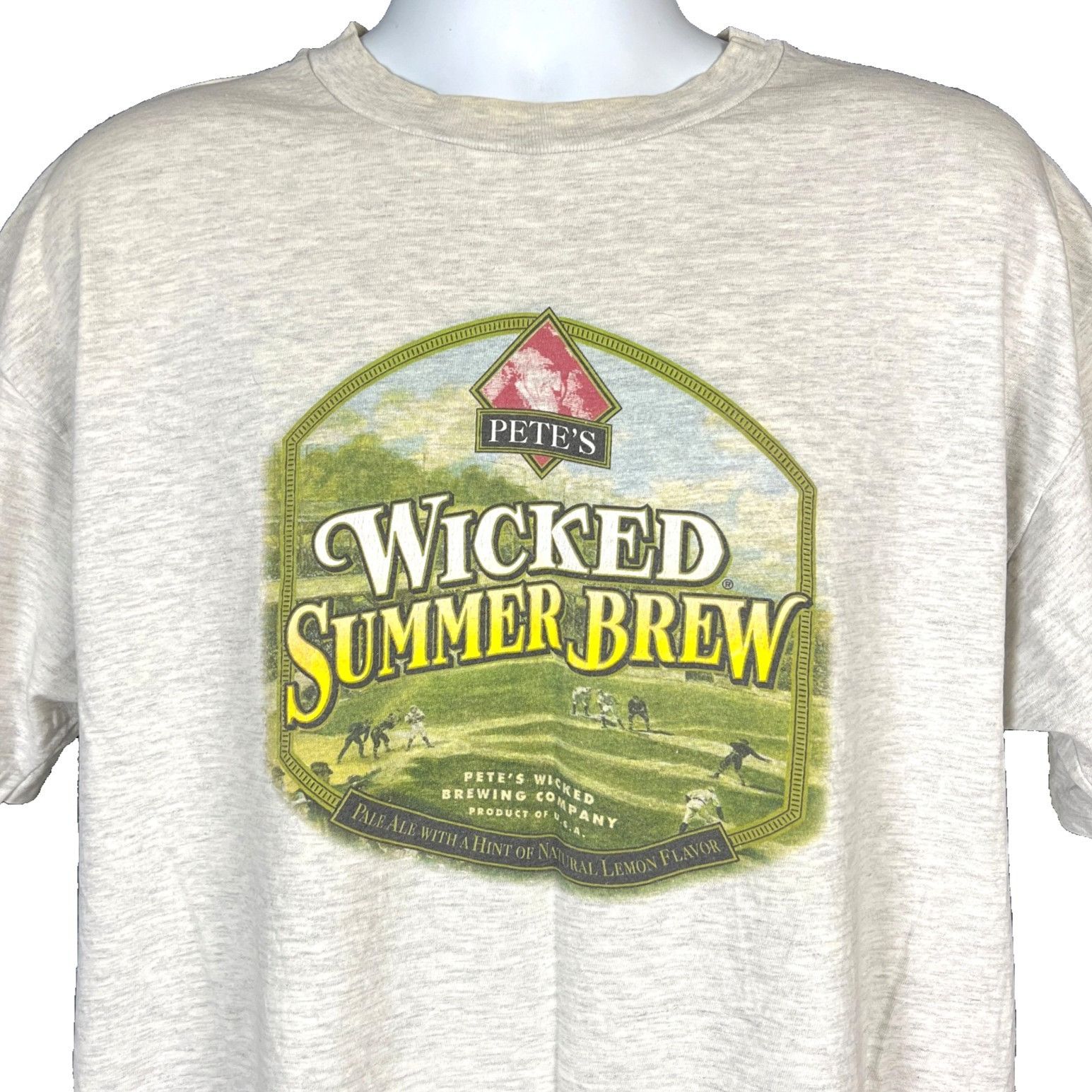 Hanes Petes Wicked Summer Brew Mens Vtg T-Shirt size XL 46x29 Sing Size US XL / EU 56 / 4 - 1 Thumbnail