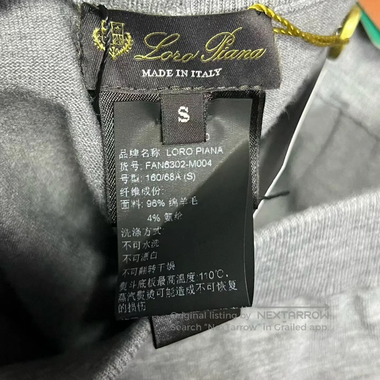 Loro Piana LORO PIANA Gray solid-colored elastic waist long underwear Size US 26 / EU 42 - 3 Thumbnail