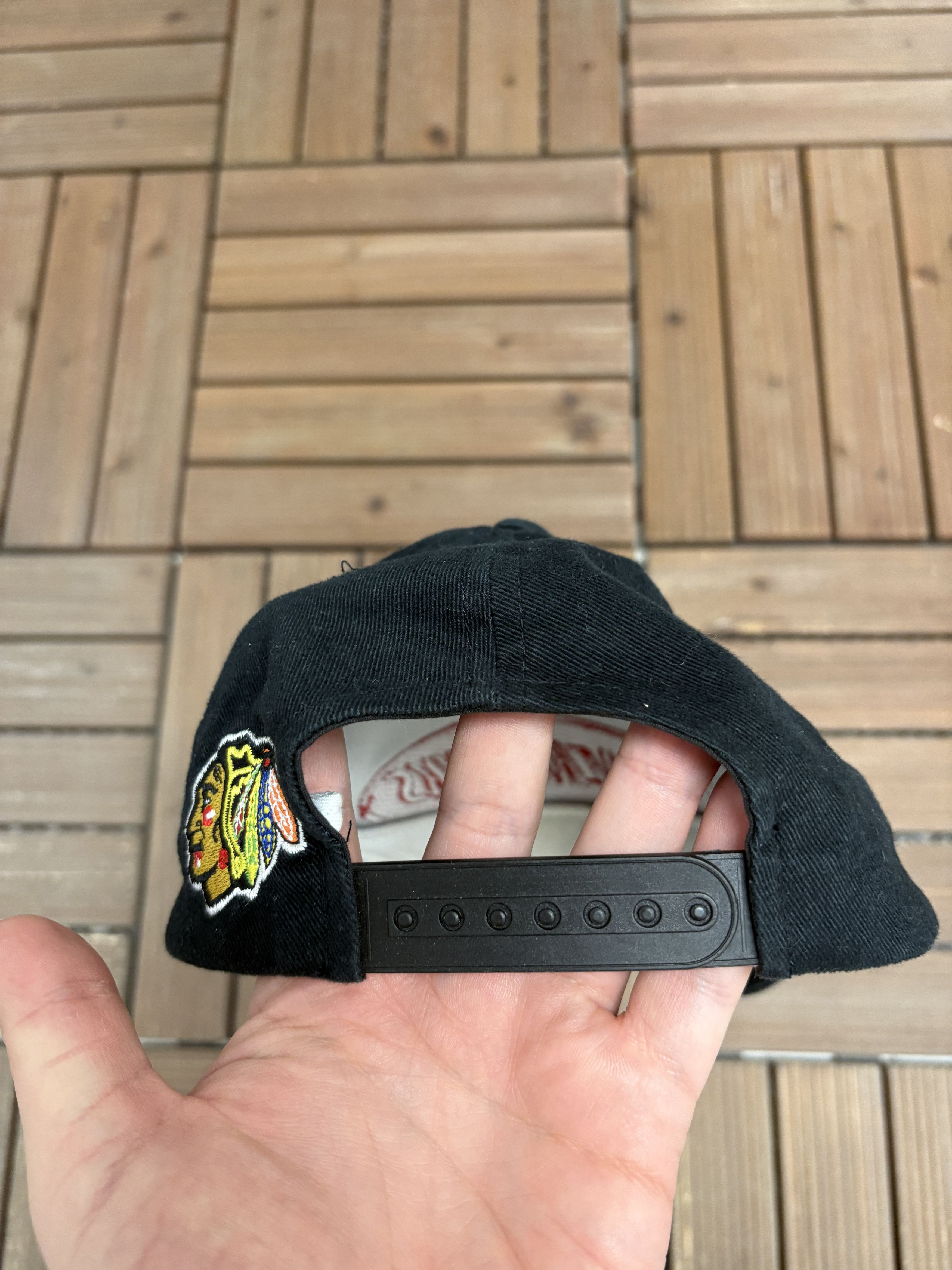 Vintage Chicago Blackhawks Vintage Snap Back Hat Cap Size ONE SIZE - 5 Thumbnail