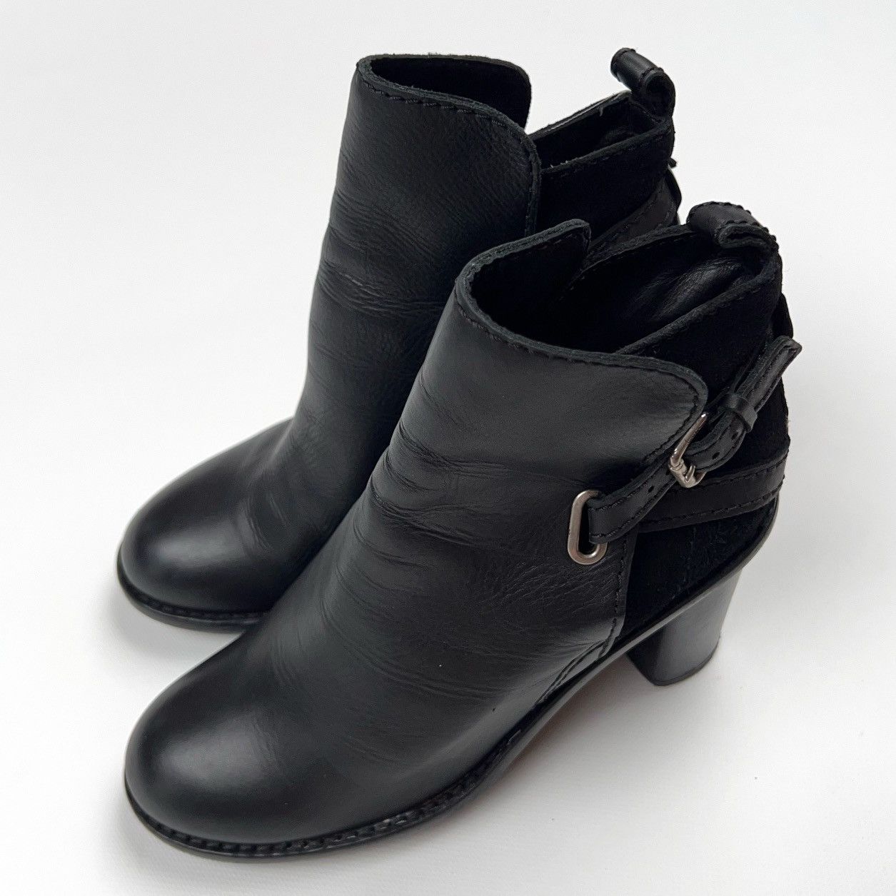 Acne Studios Acne Studios Black Leather Ankle Boots Shoes Size US 10 / IT 40 - 7 Thumbnail