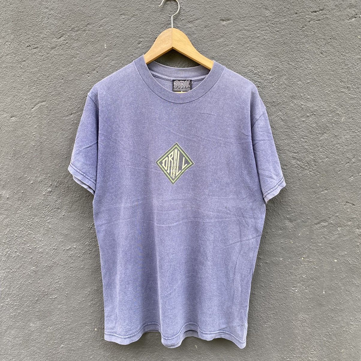 Hook-Ups THRASHED Faded Vintage 90s Drill Skateboard ERD GRUNGE TEE Size US M / EU 48-50 / 2 - 2 Thumbnail