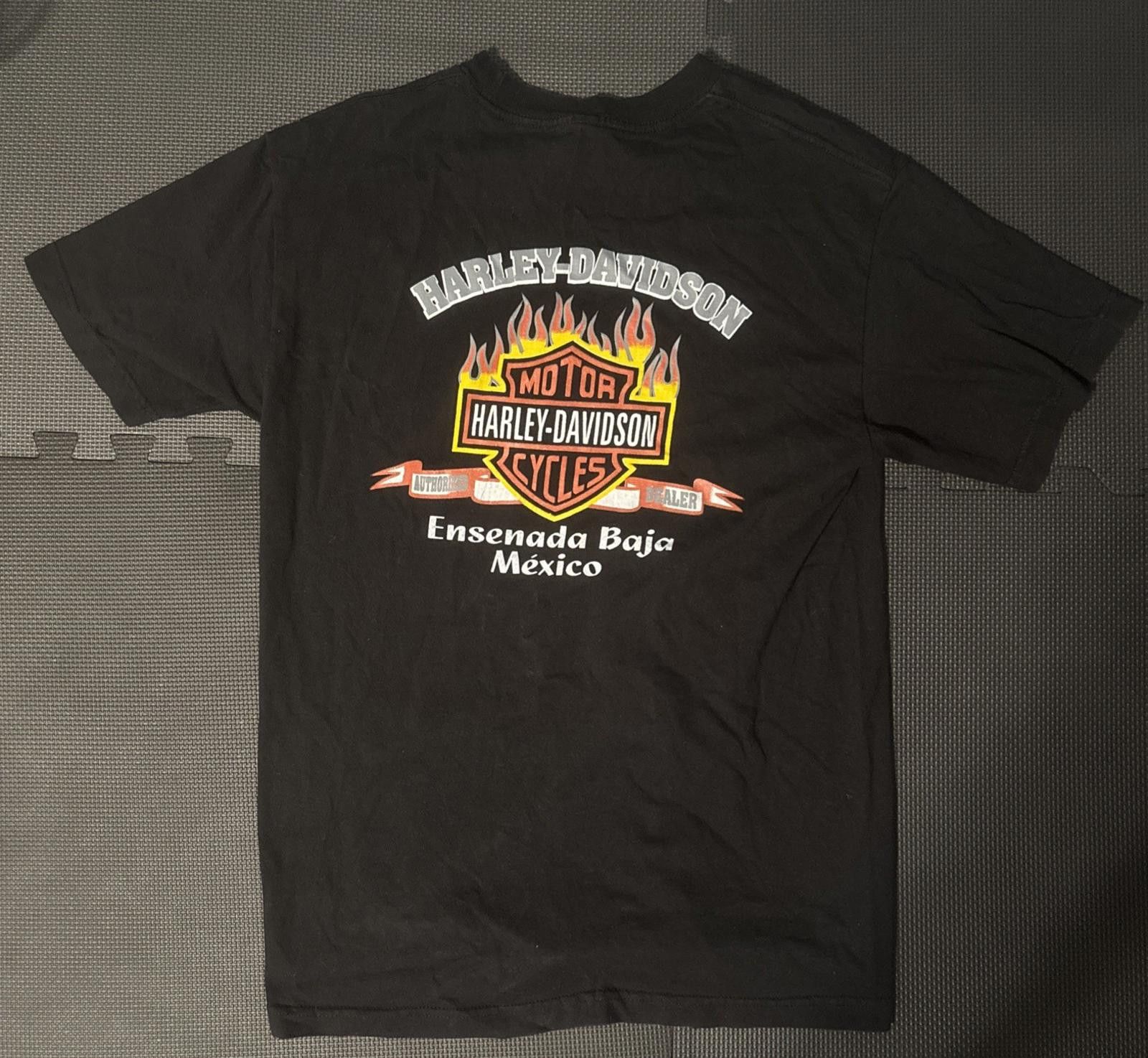 Harley Davidson Vintage 2000 Harley Davidson Motorcycle T-Shirt Baja Mexico Size US M / EU 48-50 / 2 - 1 Thumbnail