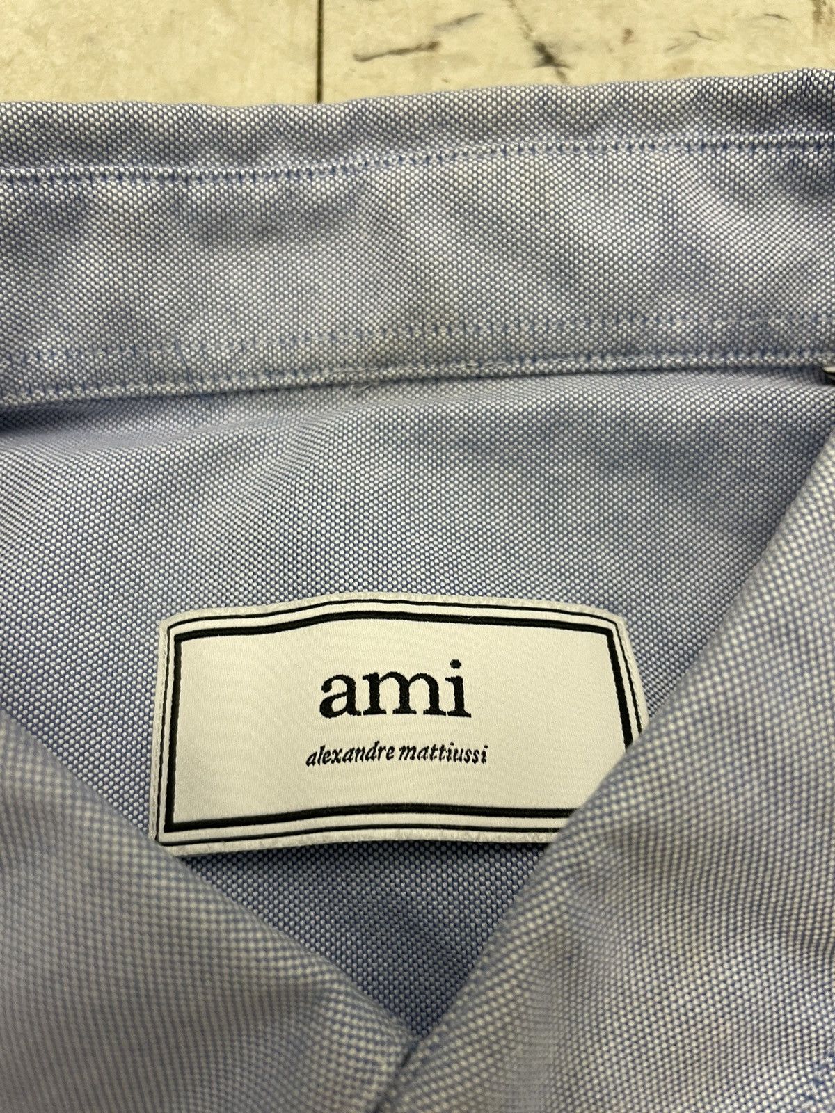 AMI Alexandre Mattiussi Oxford Button Down Shirt Cotton 41 Size US M / EU 48-50 / 2 - 3 Thumbnail