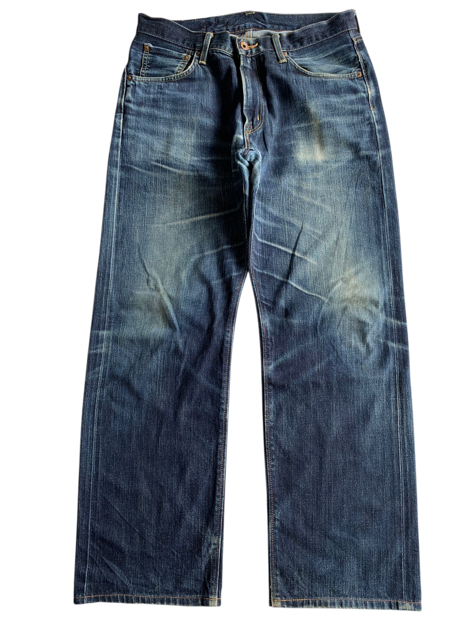 Kapital EDWIN SELVEDGE 505zx FADED &RUSTY DISTRESSED DENIM Size US 33 - 1 Thumbnail