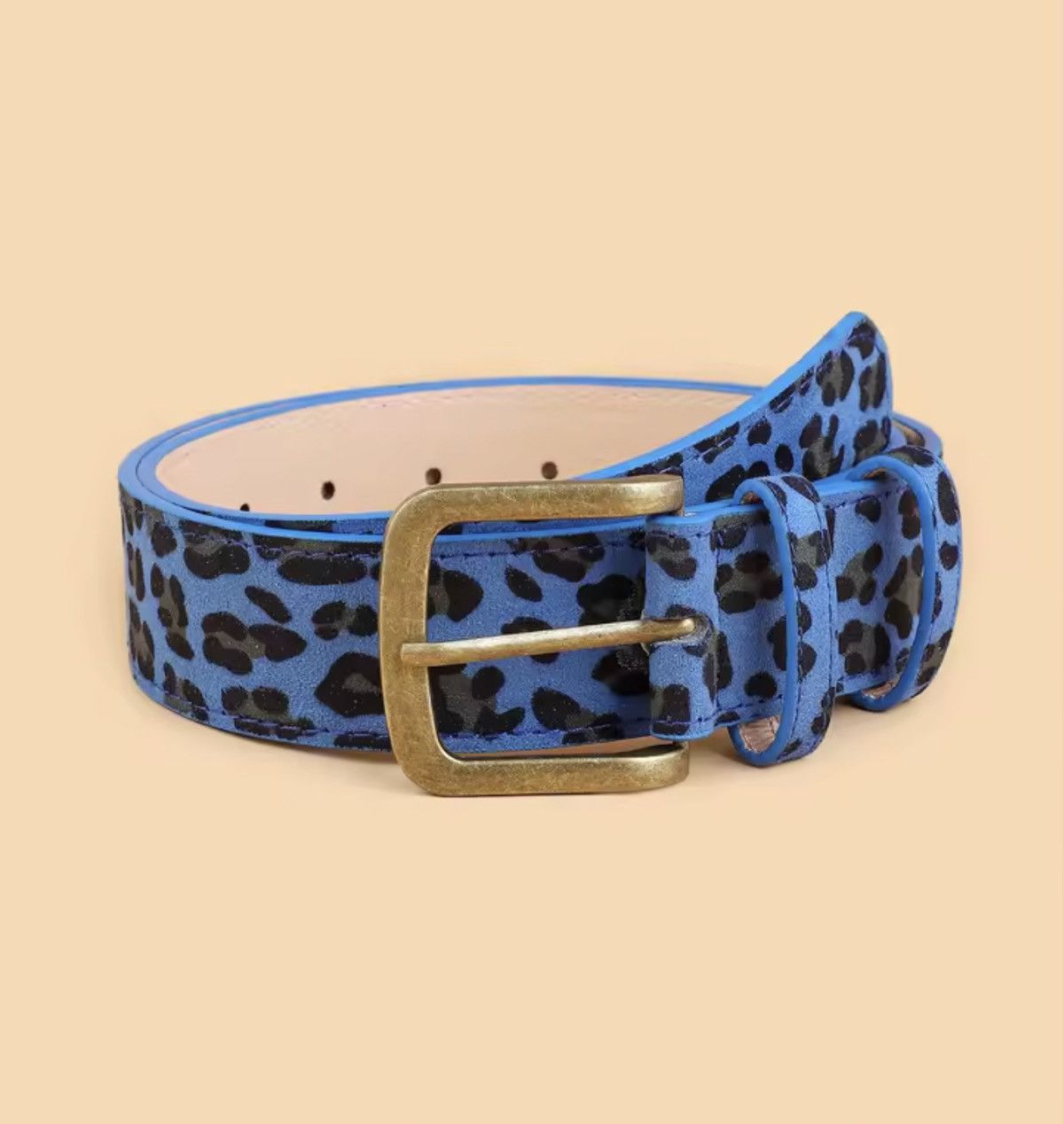 Japanese Brand 2000s leopard cheetah print belt Size 32 - 3 Thumbnail