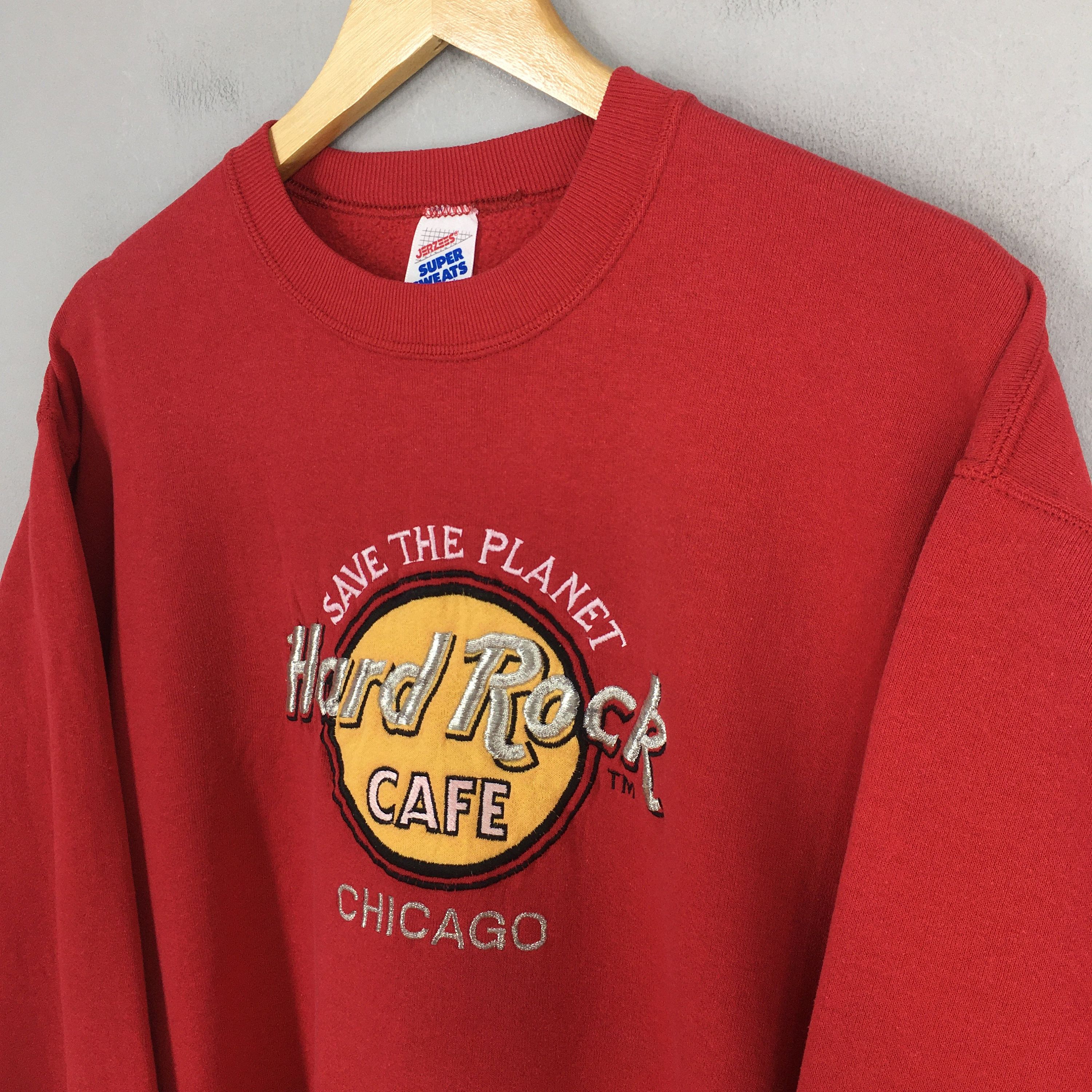 Hard Rock Cafe Vintage Hard Rock Cafe Chicago Usa Sweatshirt XLarge Size US XL / EU 56 / 4 - 3 Thumbnail