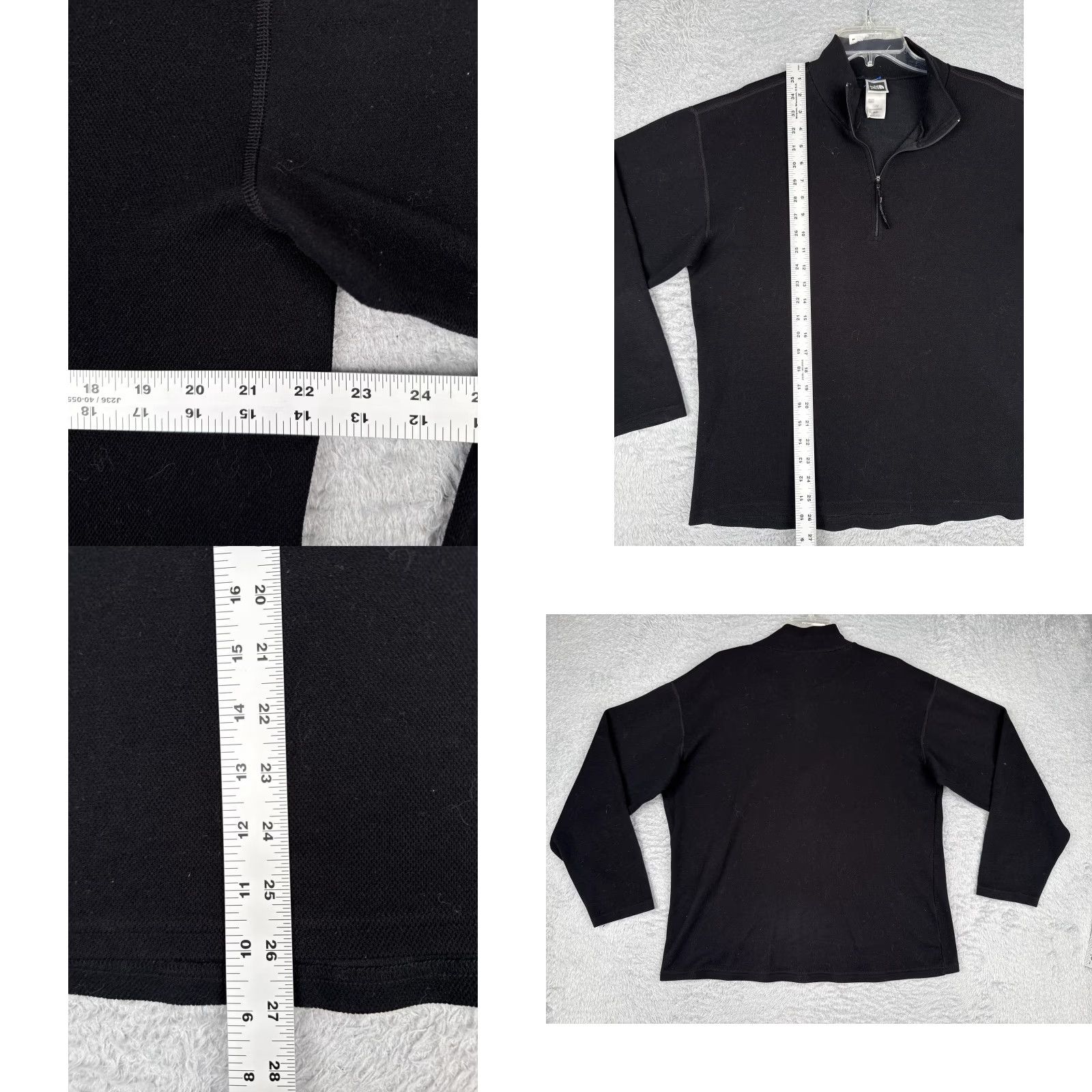 The North Face The North Face Sweatshirt Mens Medium Black 1/4 Zip Mock Neck Pullover Fleece Size US M / EU 48-50 / 2 - 8 Thumbnail