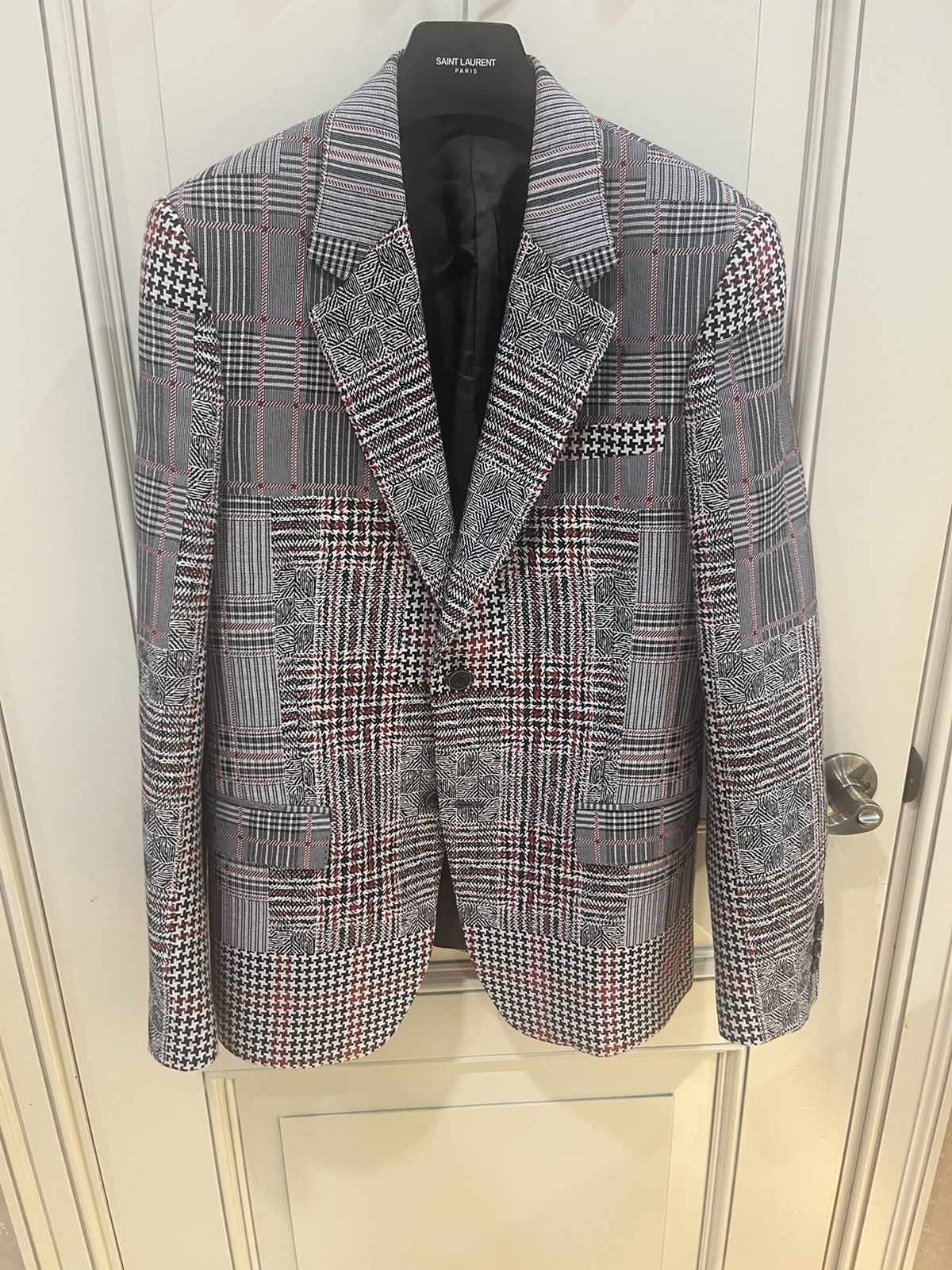 Alexander McQueen Prince of Wales patchwork blazer size46 Size 46R - 21 Thumbnail