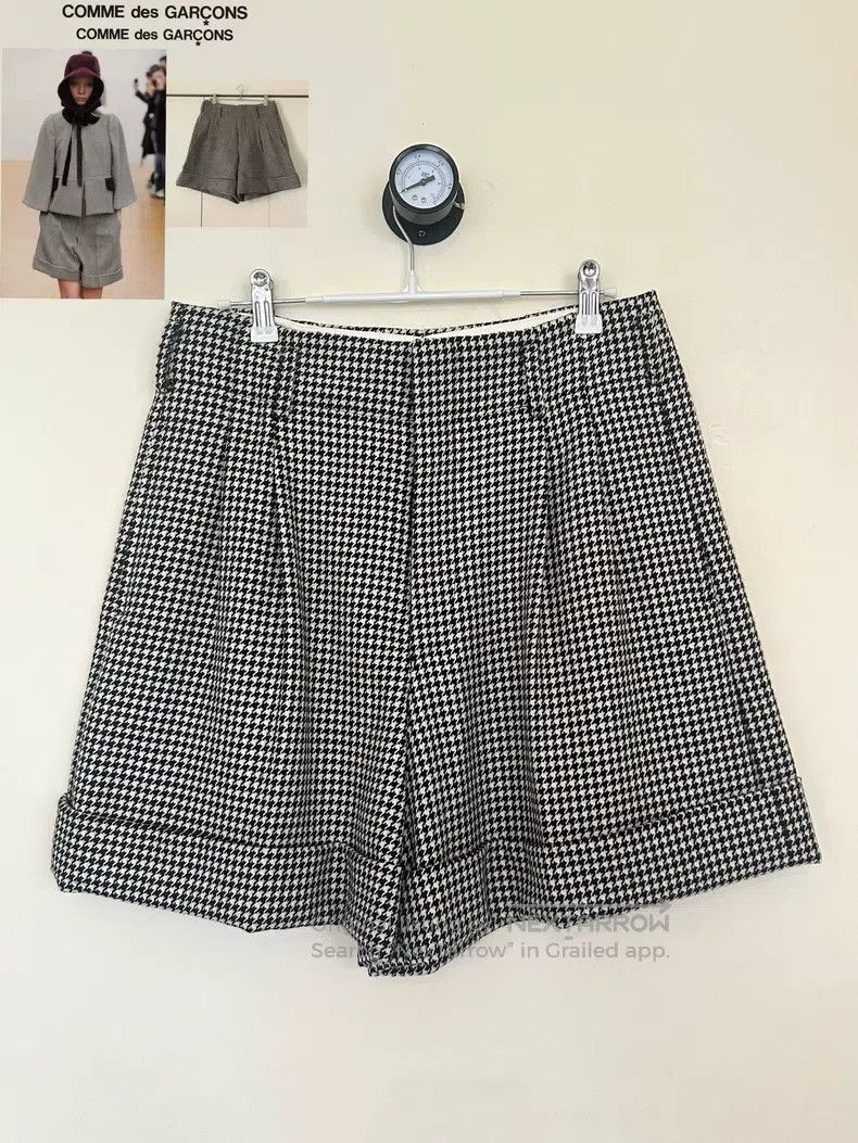 Comme des Garcons Comme des Garcons size S Houndstooth Check Double Layer Sh Size 23" - 1 Thumbnail