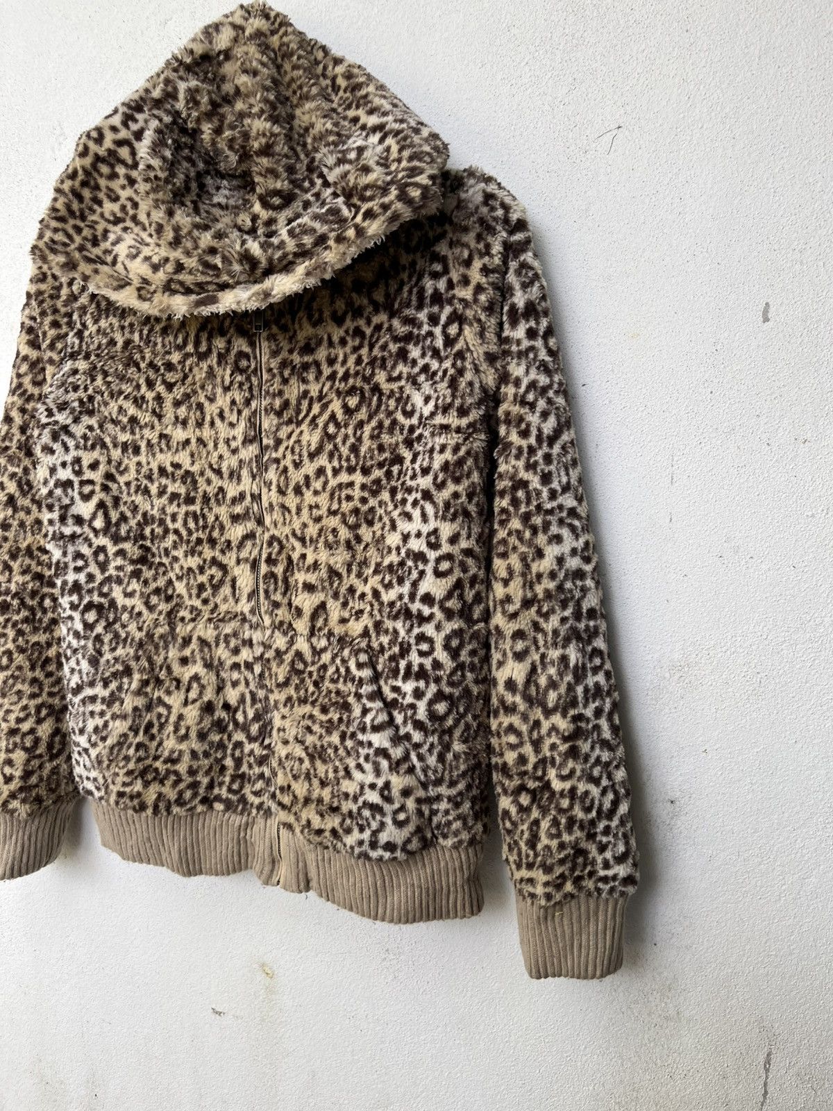 Japanese Brand 💥Crazy Leopard Fullprinted Motives Zipper Jackets Size US S / EU 44-46 / 1 - 3 Thumbnail