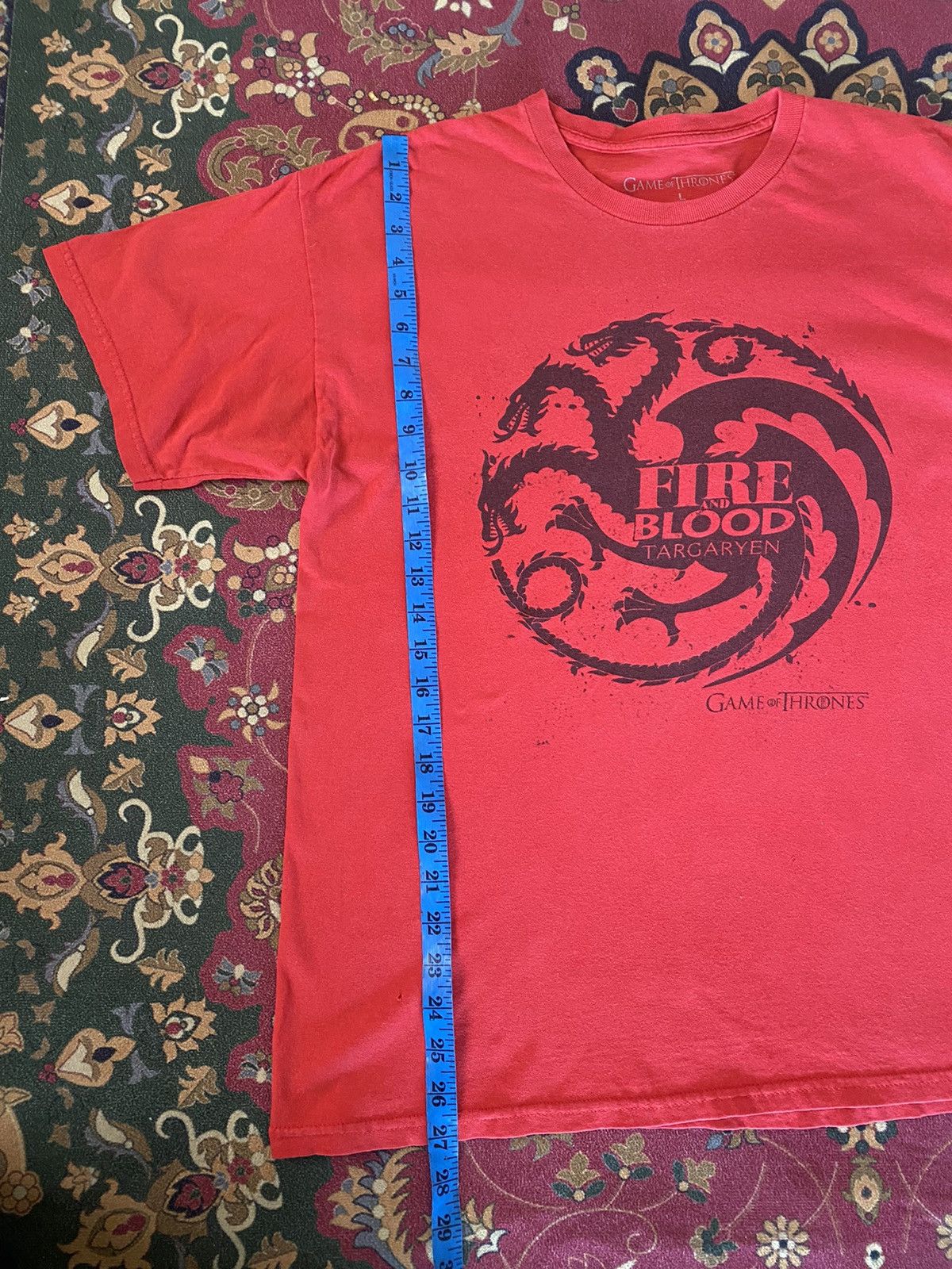 Vintage Game Of Thrones : Fire And Blood Targaryen Size US L / EU 52-54 / 3 - 8 Thumbnail