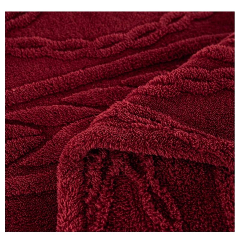 The Unbranded Brand Sherpa Throw Blanket Super Soft Cozy Warm Burgundy 50x65" Size ONE SIZE - 10 Thumbnail
