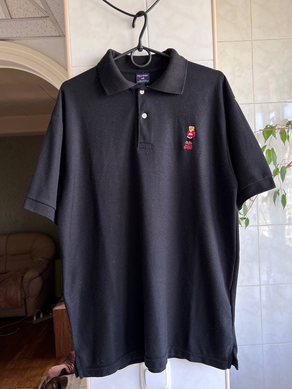 Polo Ralph Lauren × Vintage Vintage 90s Polo Ralph Lauren Sport Bear logo Button tee Size US XL / EU 56 / 4 - 1 Thumbnail