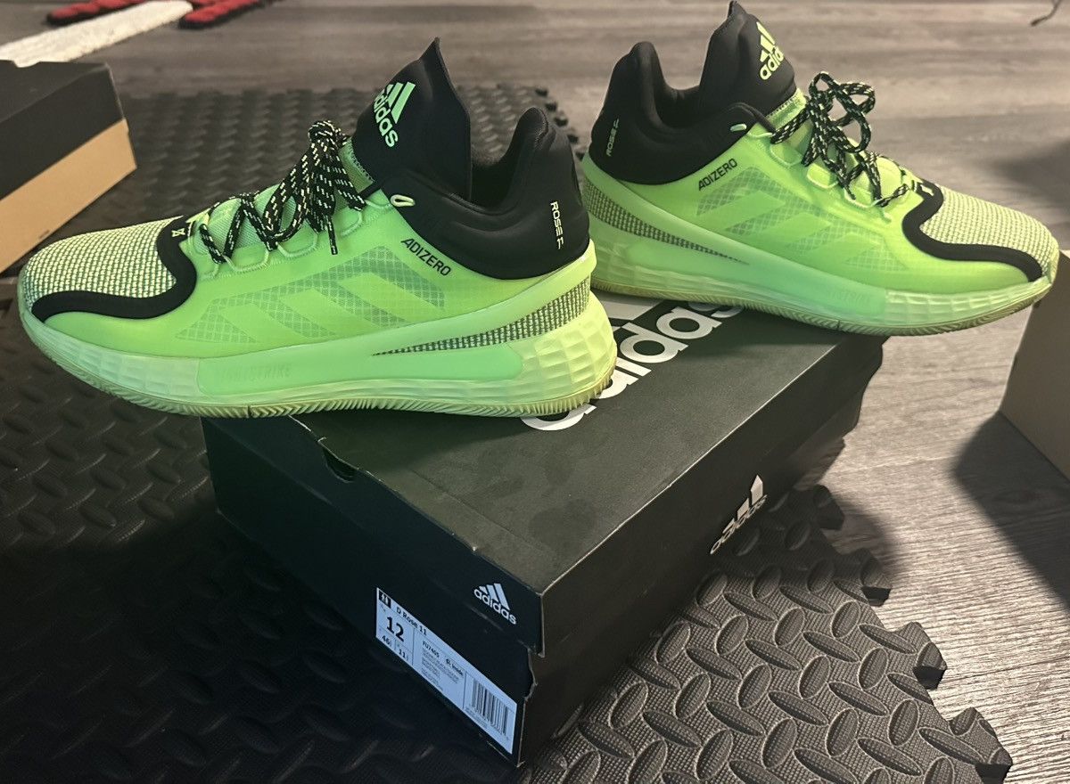 Adidas adidas D Rose 11 Signal Green Size US 12 / EU 45 - 4 Thumbnail