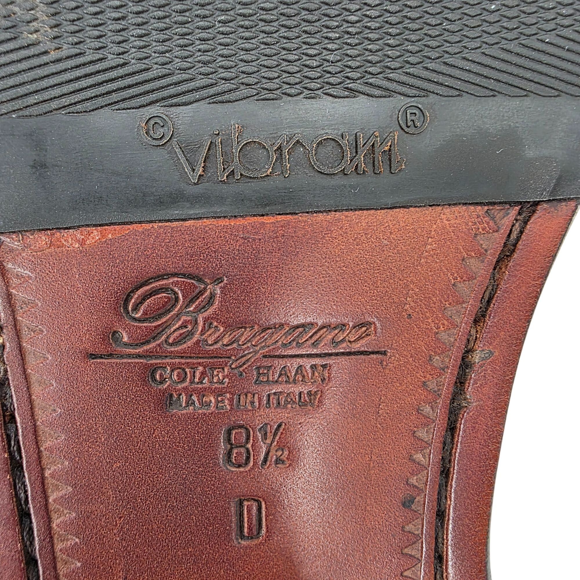 Bragano × Cole Haan New Old Stock Bragano Cole Haan Mens 8.5D Brown Leather Dres Size US 8.5 / EU 41-42 - 10 Thumbnail