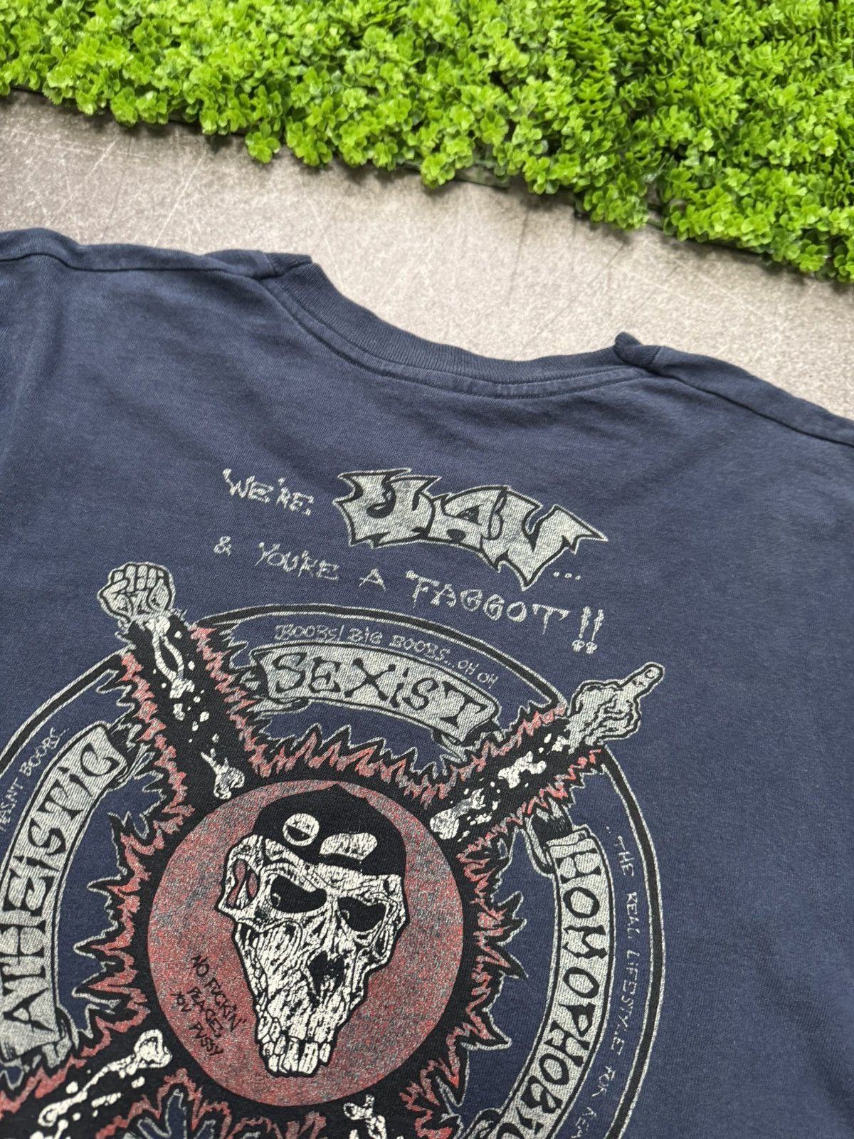 Other Vintage KEEP YOUR DISTANCE Long Sleeve 90s Punk Avantgarde Size US L / EU 52-54 / 3 - 8 Thumbnail
