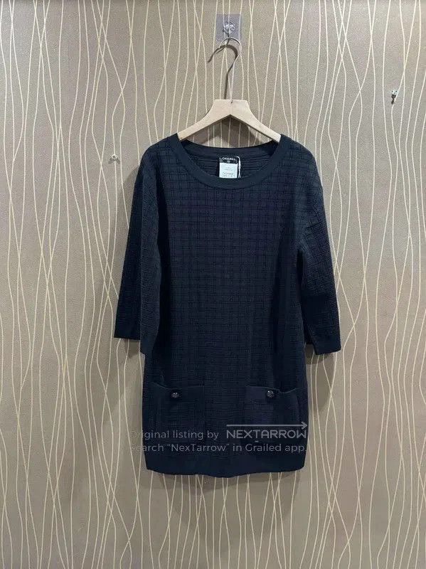 Chanel Chanel Black Wool Dress for Women . Size S / US 4 / IT 40 - 1 Thumbnail