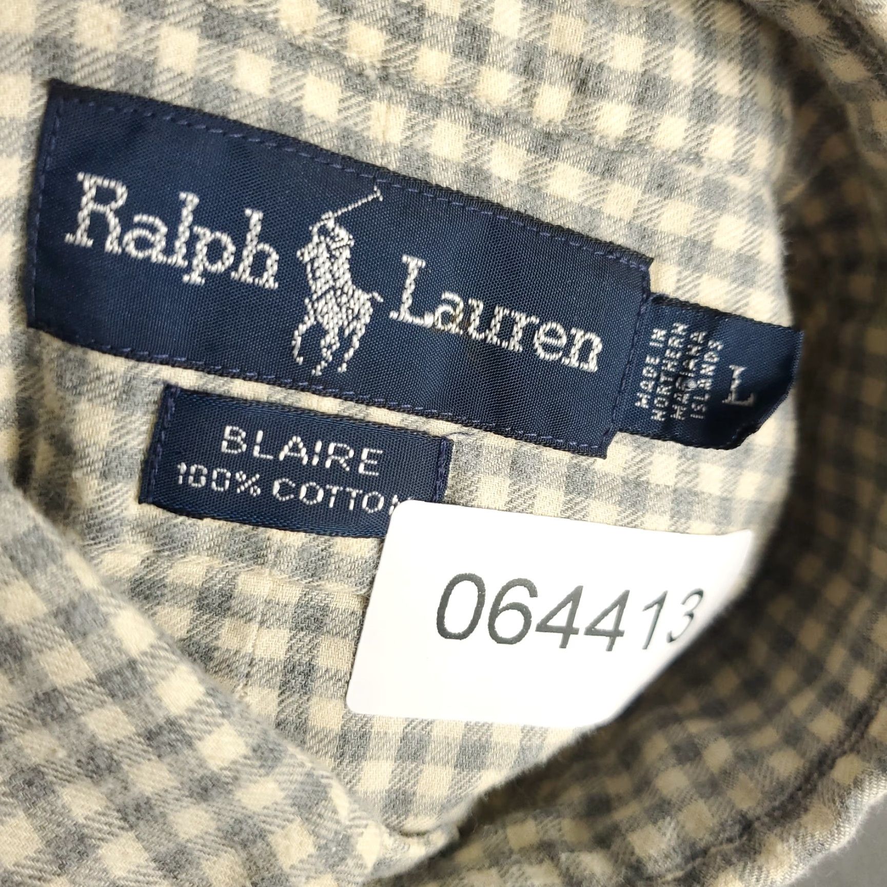 Ralph Lauren Ralph Lauren Shirt Mens Large Gray Check Lightweight Flannel Button-Up Adult Large Gray Classic Preppy Logo Pocket 90s? Size US L / EU 52-54 / 3 - 8 Thumbnail