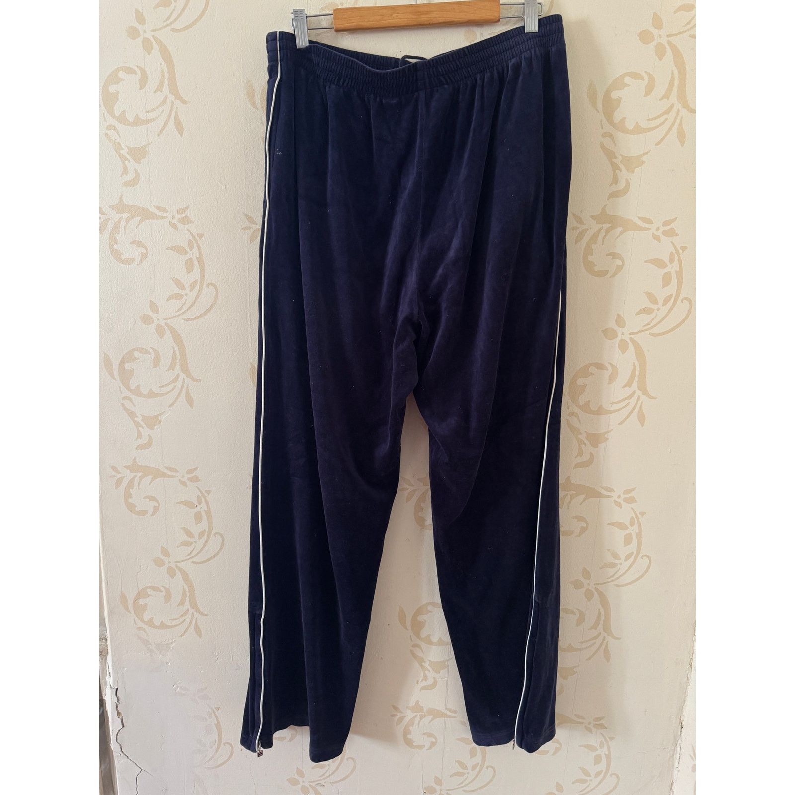 Fila Vintage Y2K FILA Blue Velour Track Suit Sweatsuit Mens Large Size 38R - 3 Thumbnail