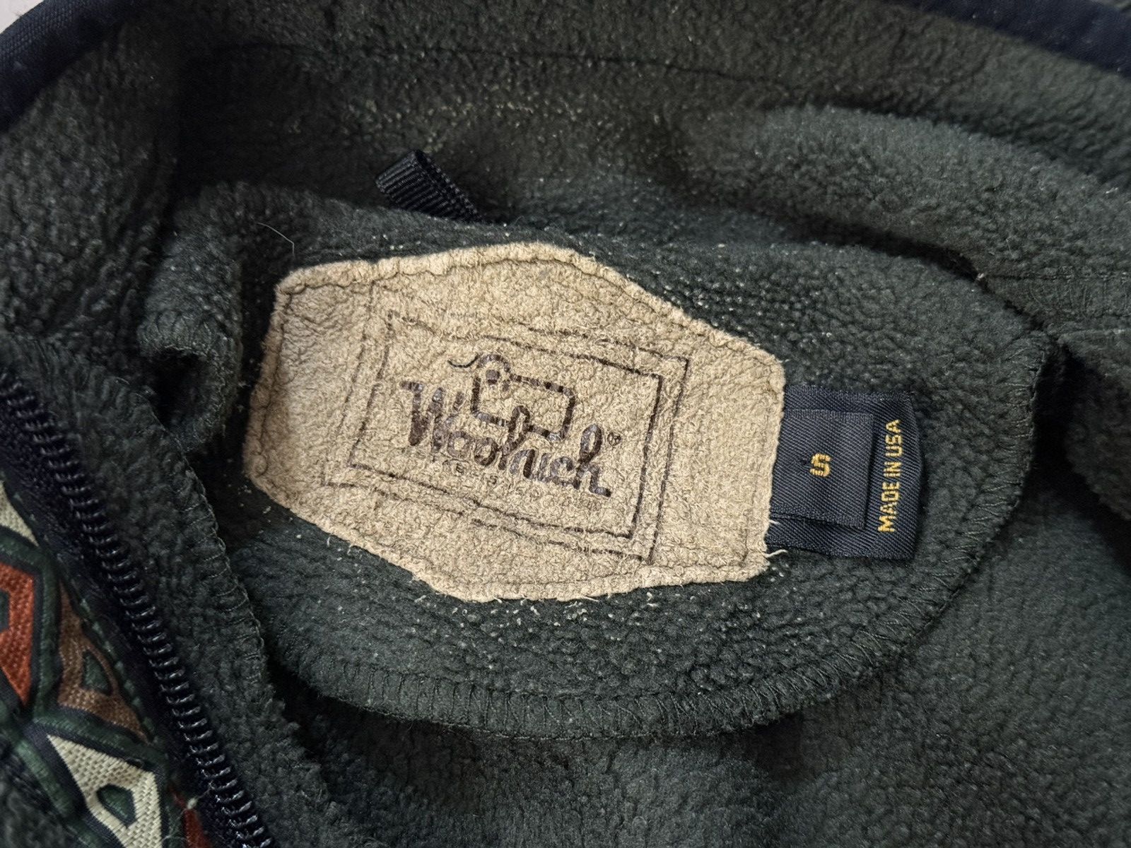 Woolrich Woolen Mills Vintage 90s Woolrich Aztec Navajo Half-Zip Fleece Jacket Size US S / EU 44-46 / 1 - 5 Thumbnail