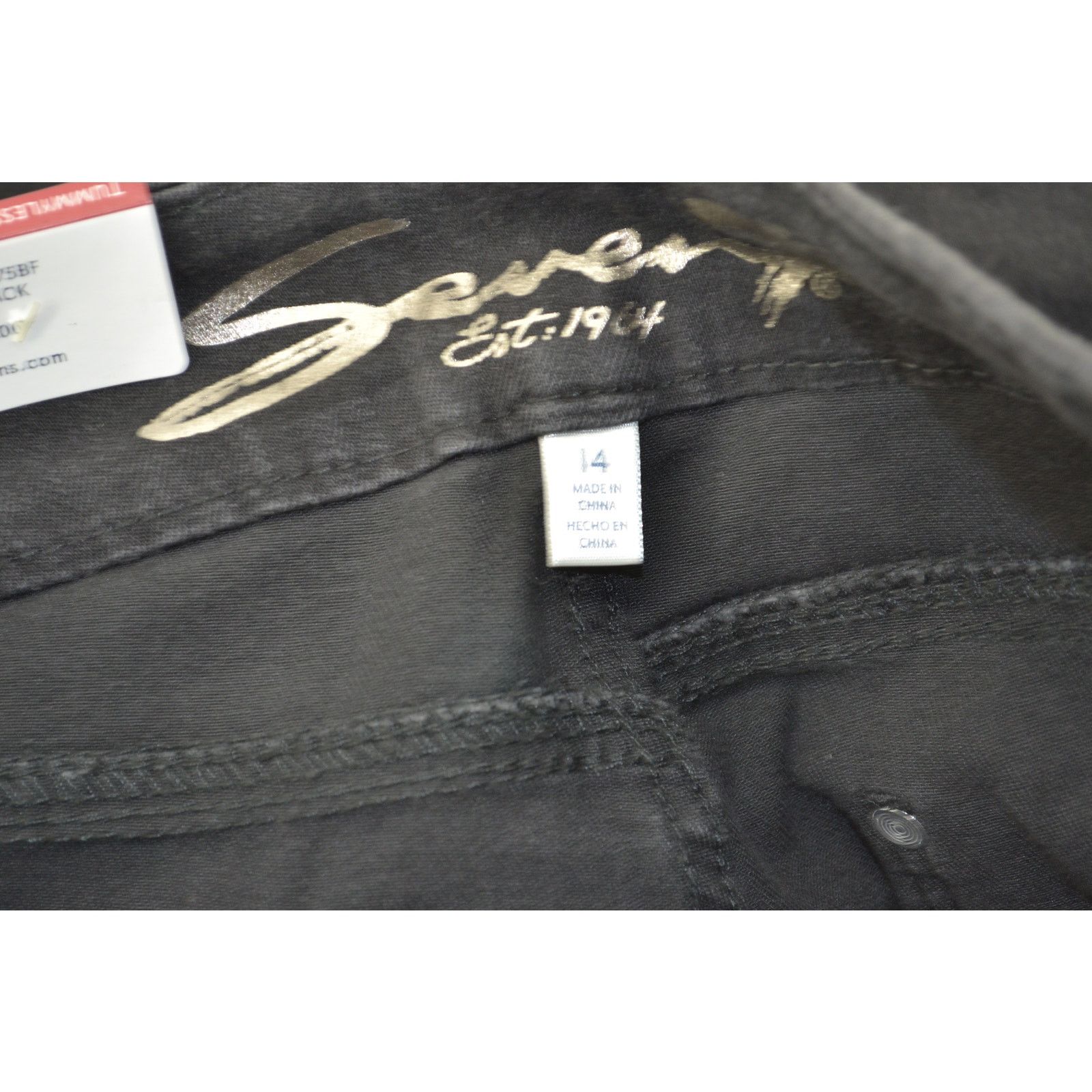 Seven 7 Seven 7 Black Jeans Black Tummy Less High Rise Skinny Sz 14 Size 36" / US 14 / IT 50 - 6 Thumbnail