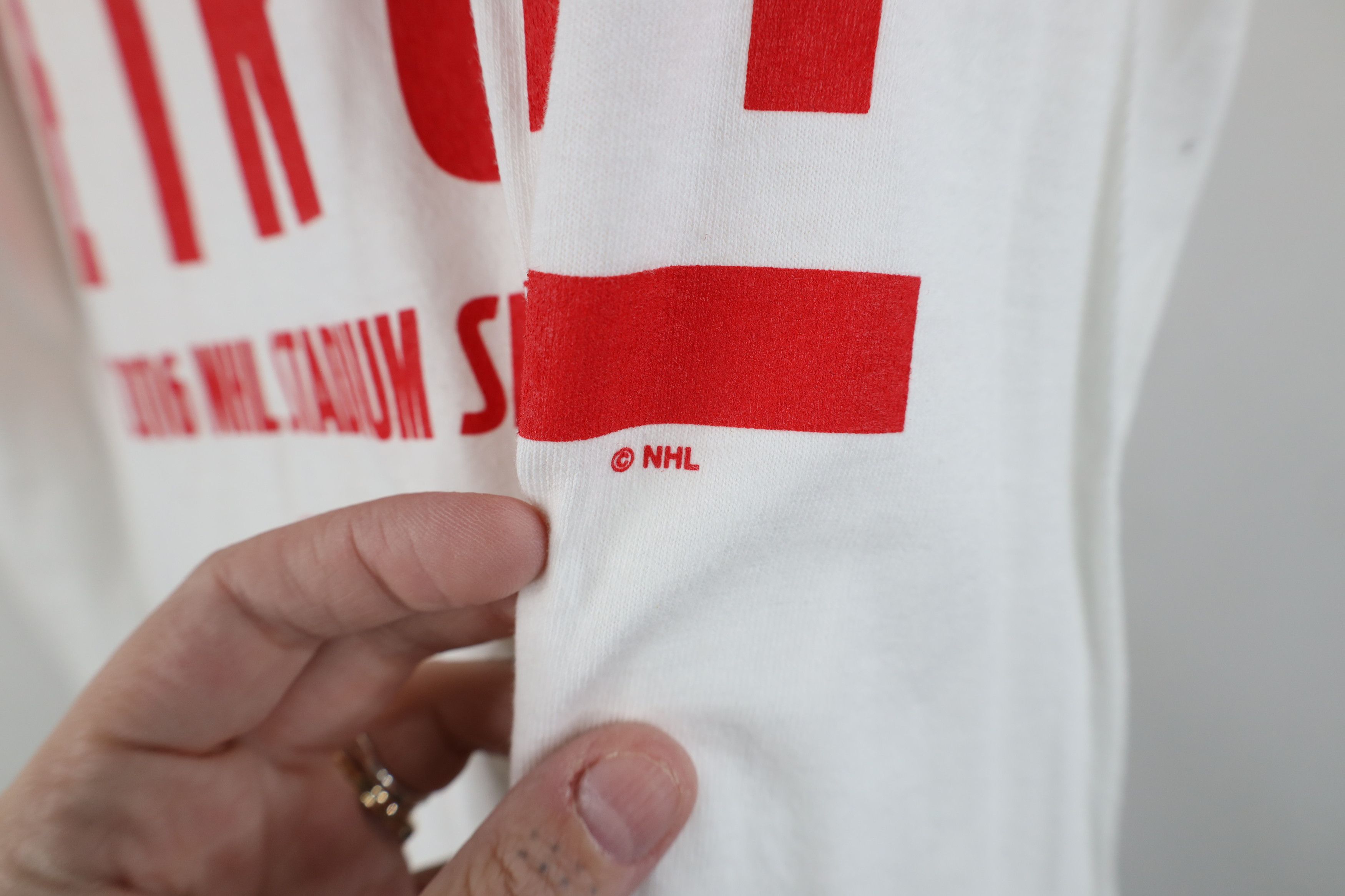 Reebok New Reebok Series Detroit Red Wings Hockey T-Shirt White Size US S / EU 44-46 / 1 - 10 Thumbnail