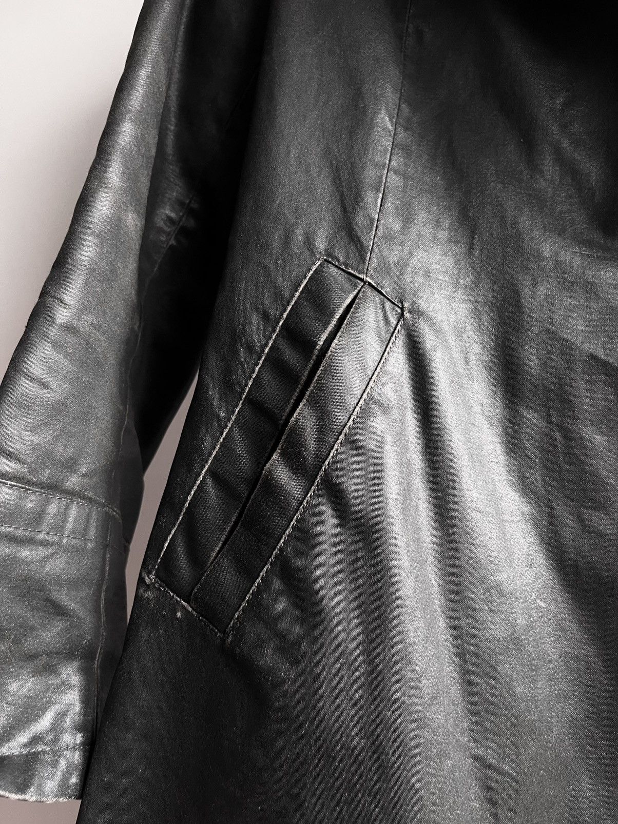 Hussein Chalayan Archive rare Hussein Chalayan early 00s waxed canvas coat: Size US XS / EU 42 / 0 - 9 Thumbnail