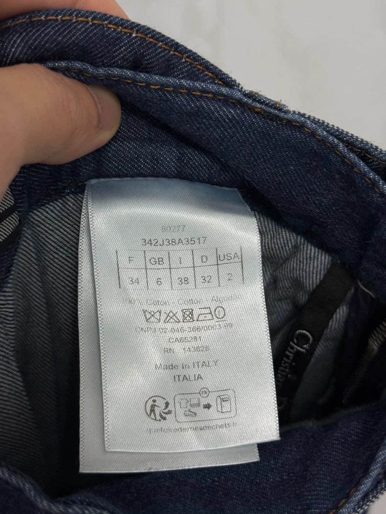 Dior Dior Classic slogan belt pleated denim skirt Size 42" / US 20 - 4 Thumbnail