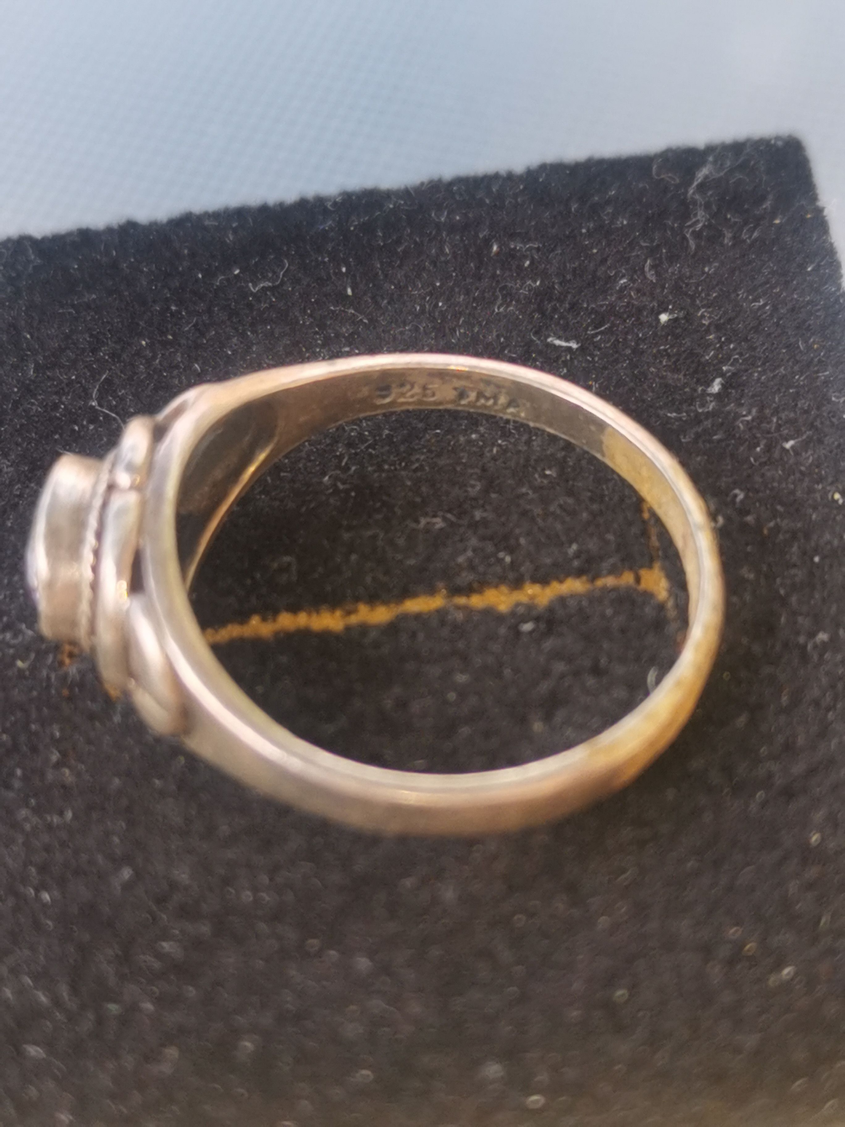 Jewelry Vintage silver purple ring Size ONE SIZE - 2 Thumbnail
