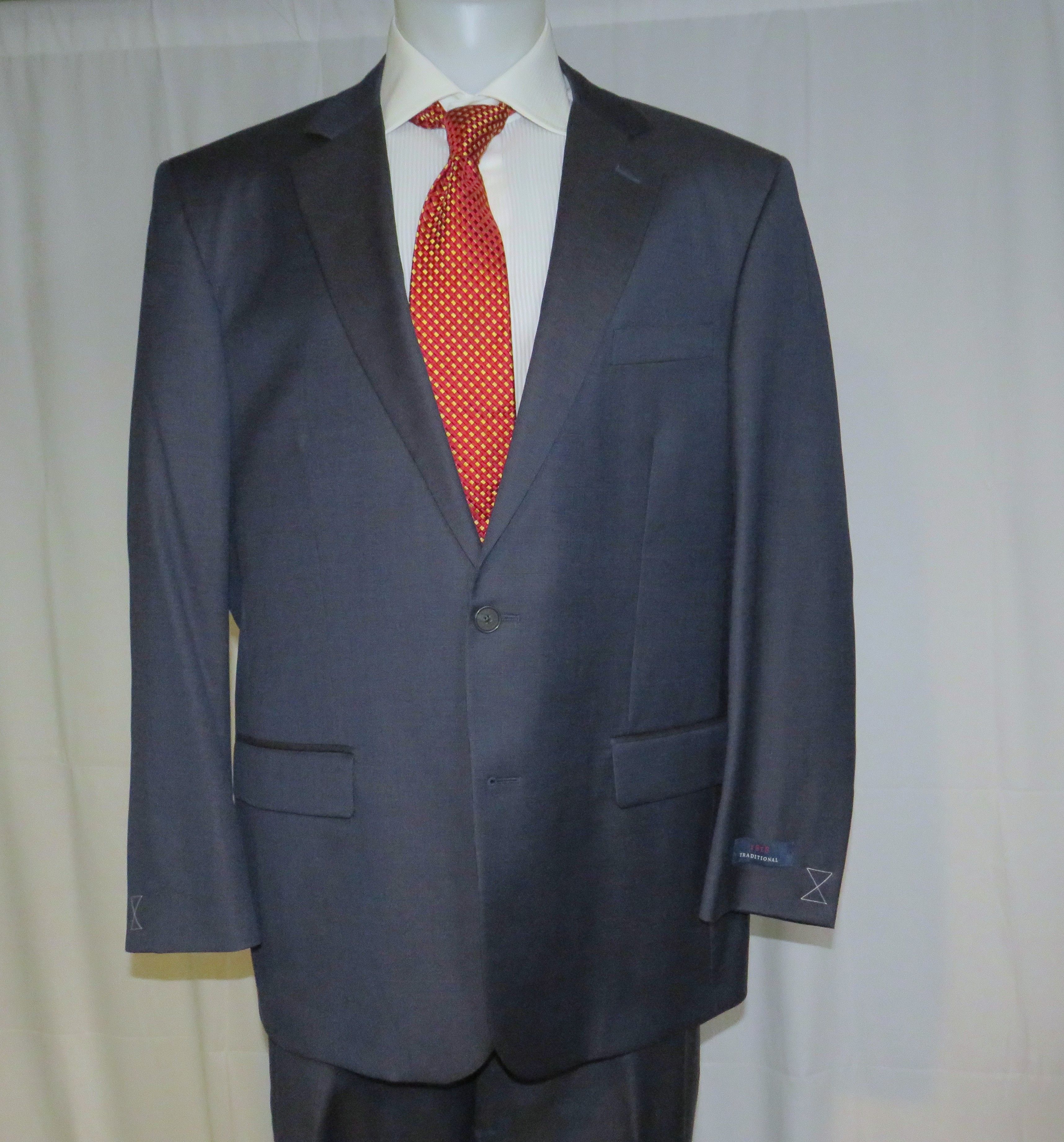 Brooks Brothers 1818 Traditional Vitale Blue Nailshead Two BTTN Suit 48R NWT Size 48R - 10 Thumbnail