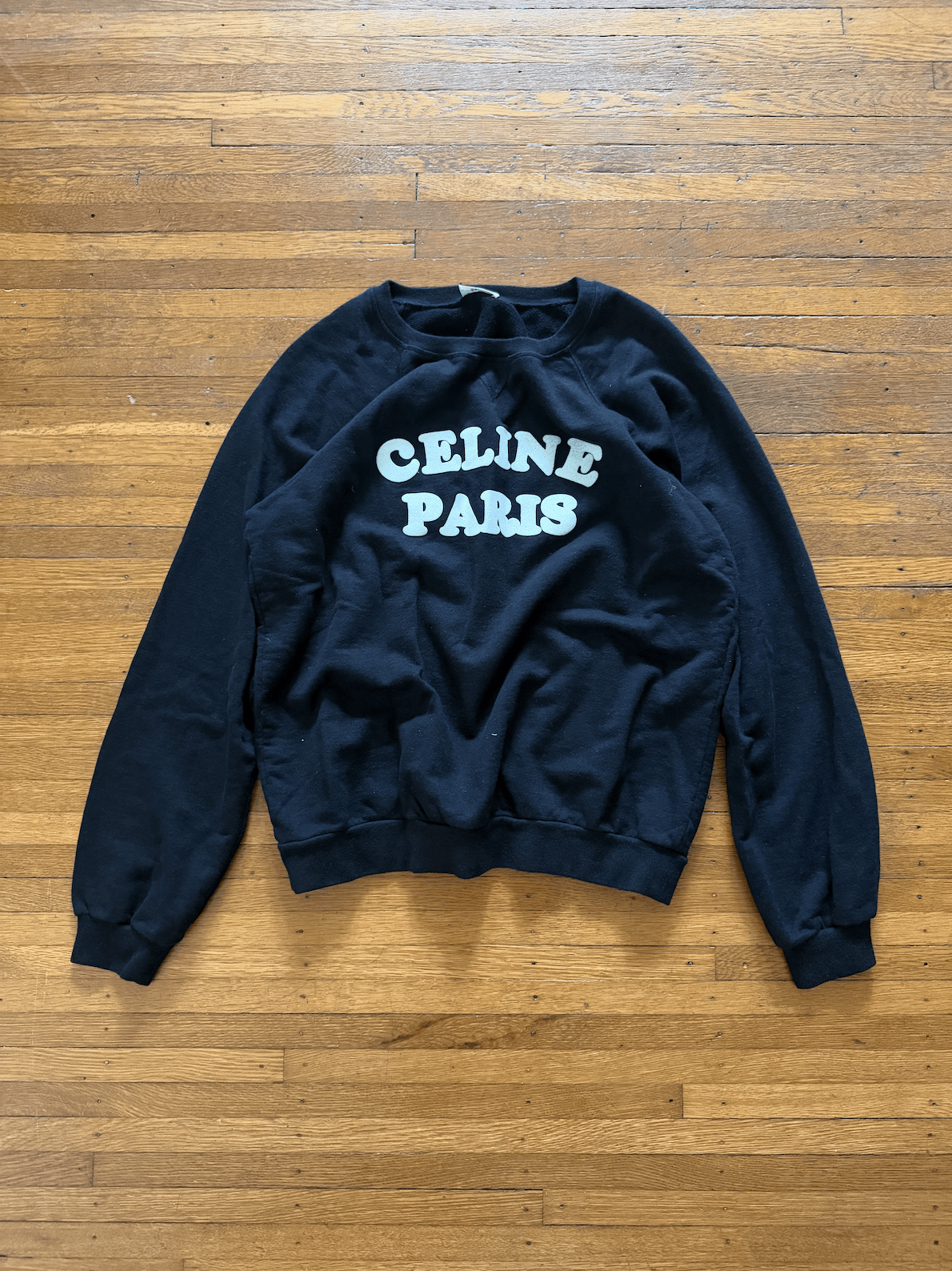 Celine Celine Logo Patched Sweatshirt Size US L / EU 52-54 / 3 - 1 Thumbnail