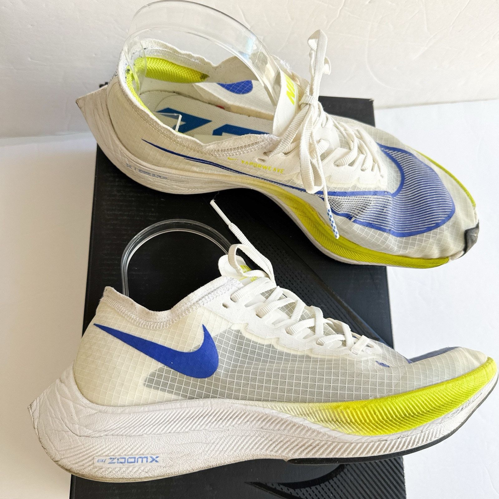 Nike Nike VaporFly White Blue ZoomX Next Mens Size 8 Box Included Size US 8 / EU 41 - 1 Thumbnail