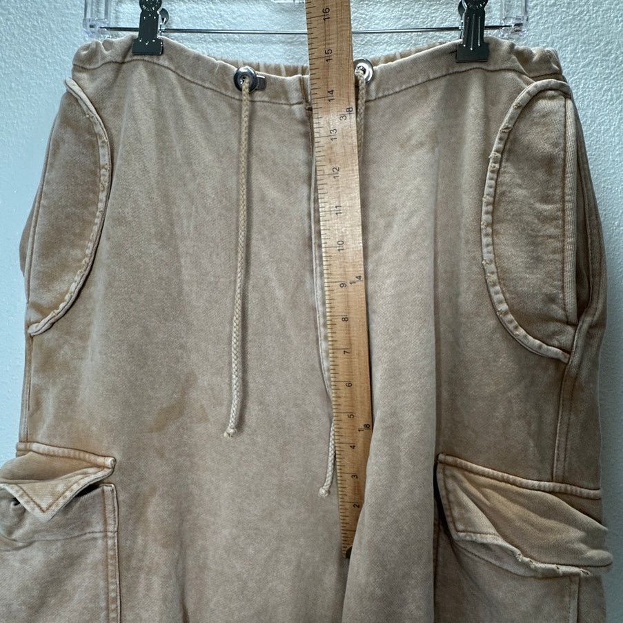 Acne Studios Acne Studios Mens Tan Wide Leg Cargo Sweat Pants M Size US 36 / EU 52 - 17 Thumbnail