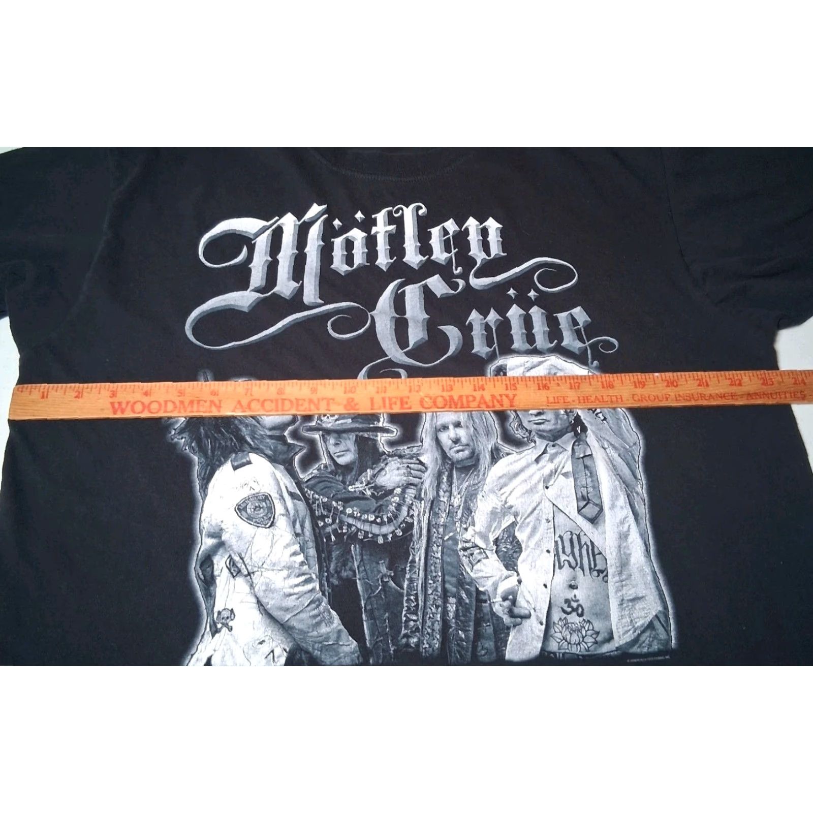 Anvil Motley Crue Shirt Men XL Black Graphic Band T Short Sleeve Crew Neck 2008 Anvil Rock Men's Shirt Stopwear Size US XL / EU 56 / 4 - 4 Thumbnail
