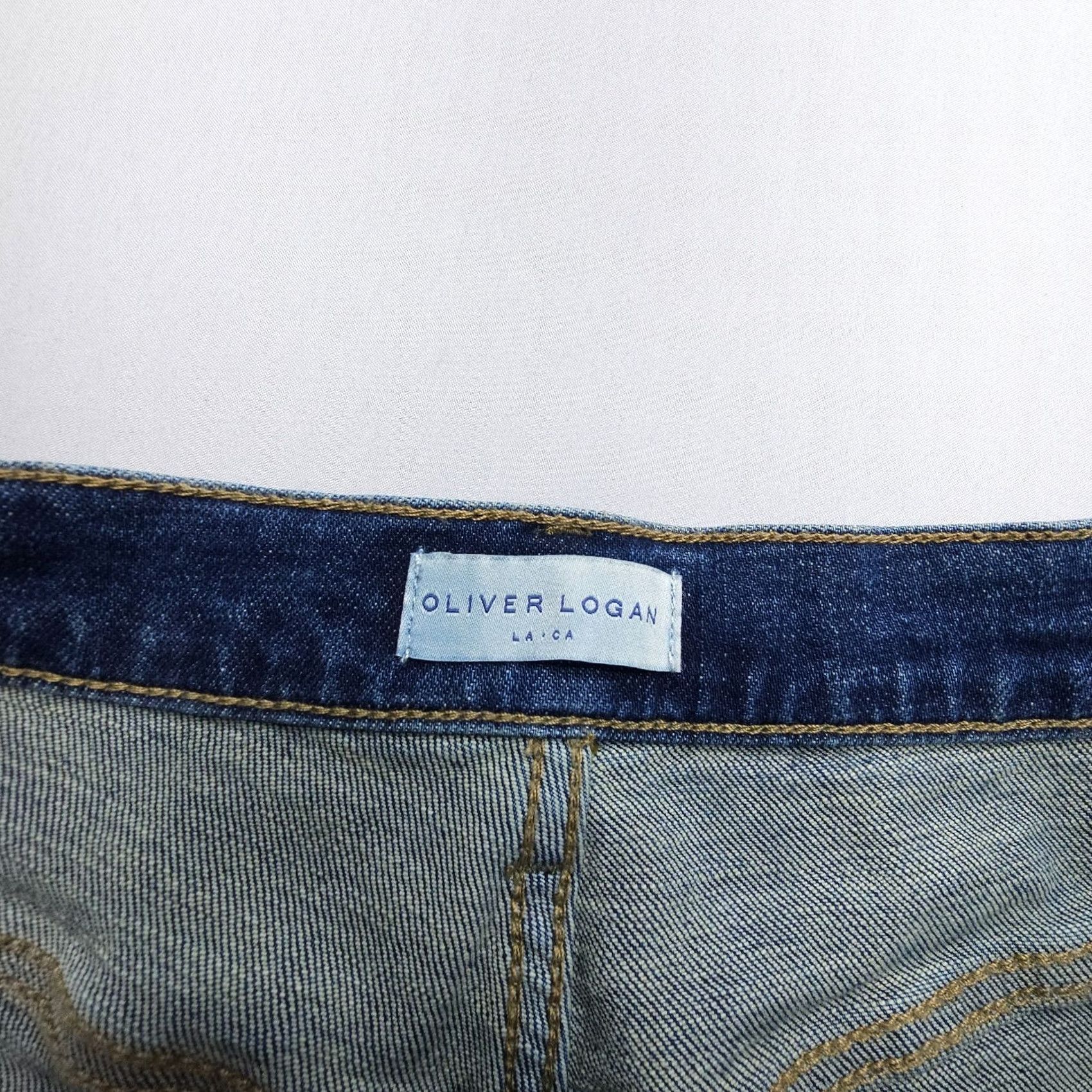 Olive Oliver Logan Jeans 32 Ludlow Relaxed Denim Button Fly Mid Rise Dark Blue Women's Jeans Size 24" / US 00 / IT 34 - 3 Thumbnail