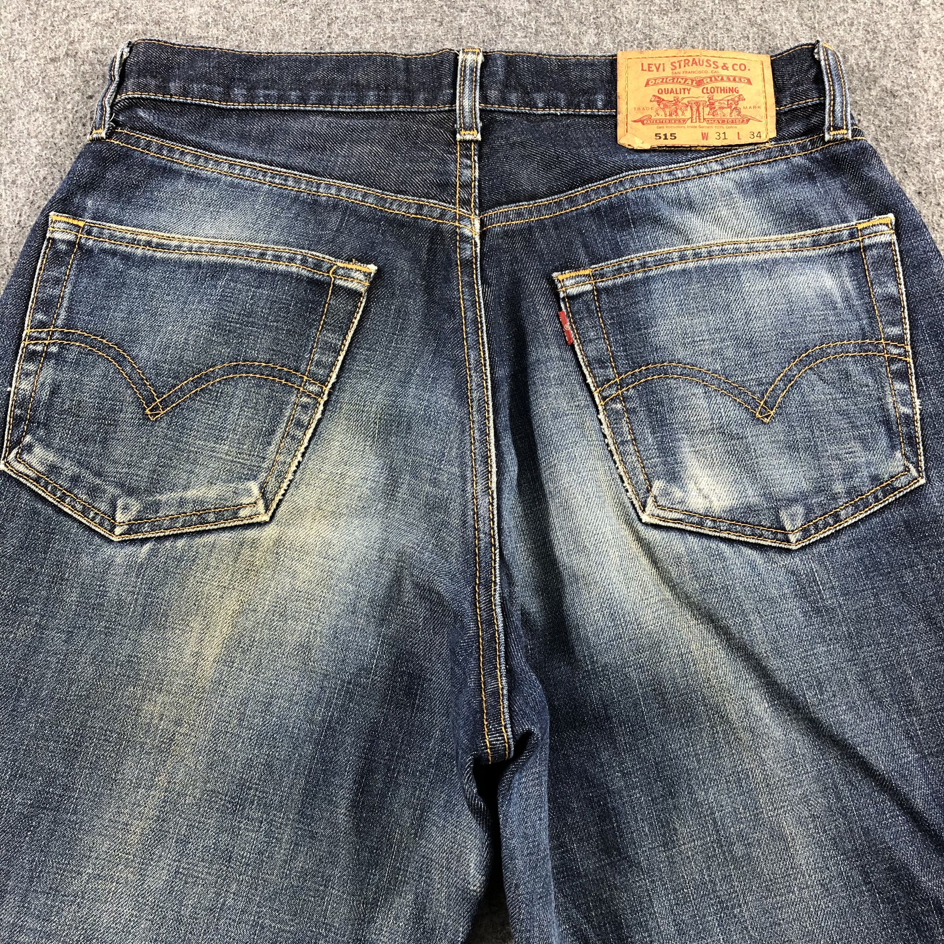 Levi's 90s Vintage Blue Wash Levis 515 Jeans-J1864 Size US 31 - 4 Thumbnail