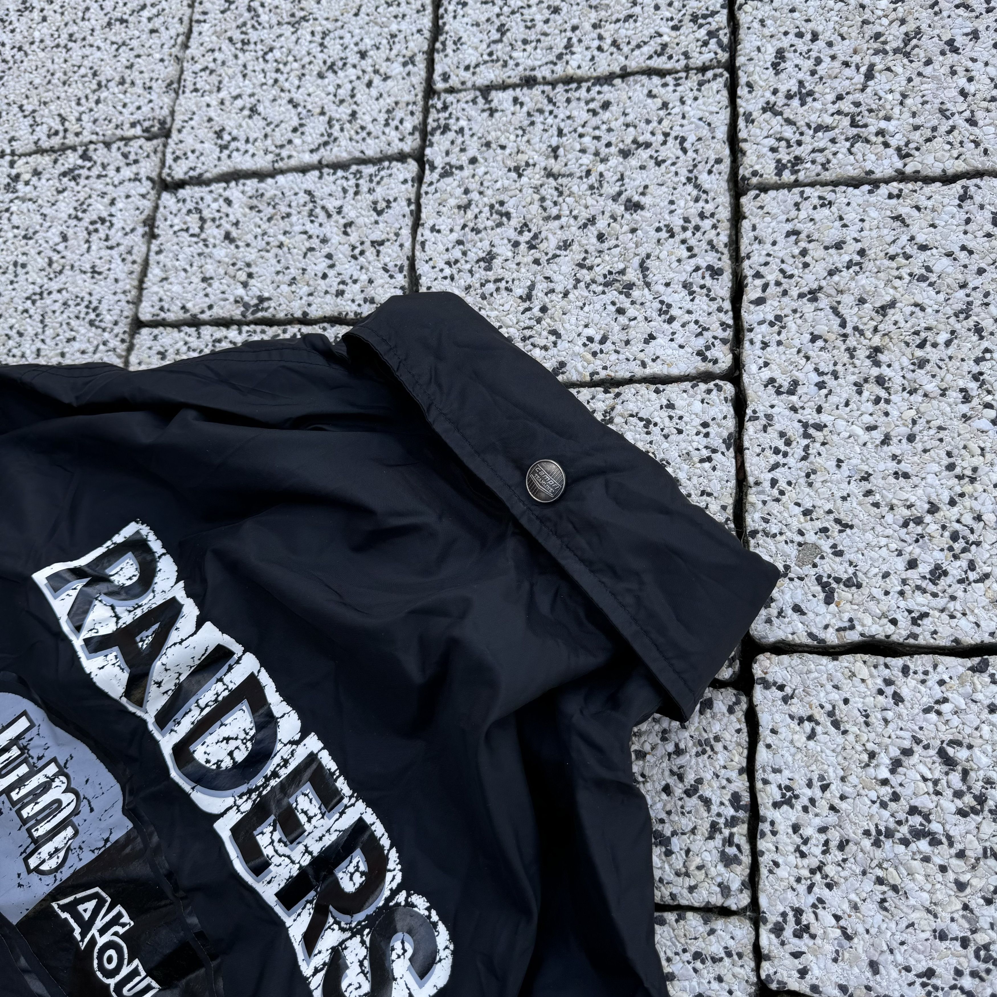 NFL × Vintage RARE RAIDERS NFL NYLON JUMP AROUND JACKET CAMPRI Size US M / EU 48-50 / 2 - 10 Thumbnail