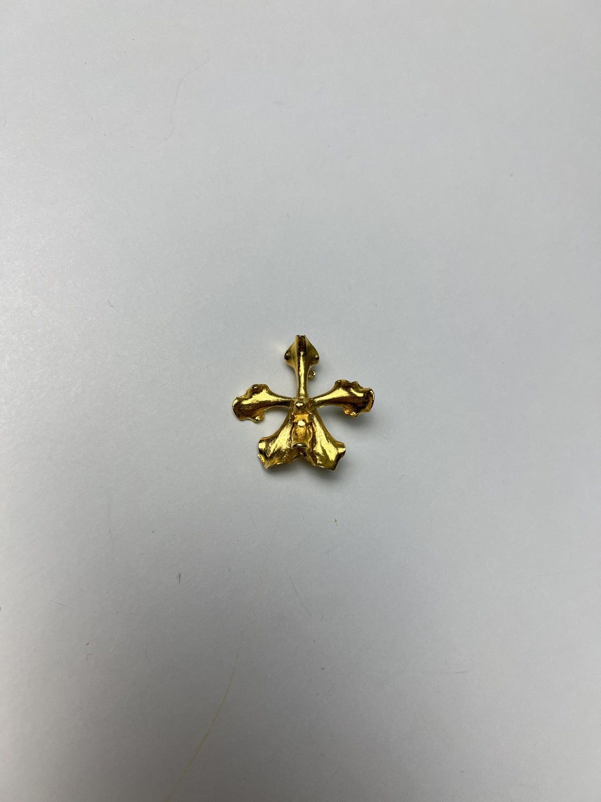 Seditionaries vintage gold plated orchid broche/pendant Size ONE SIZE - 3 Thumbnail