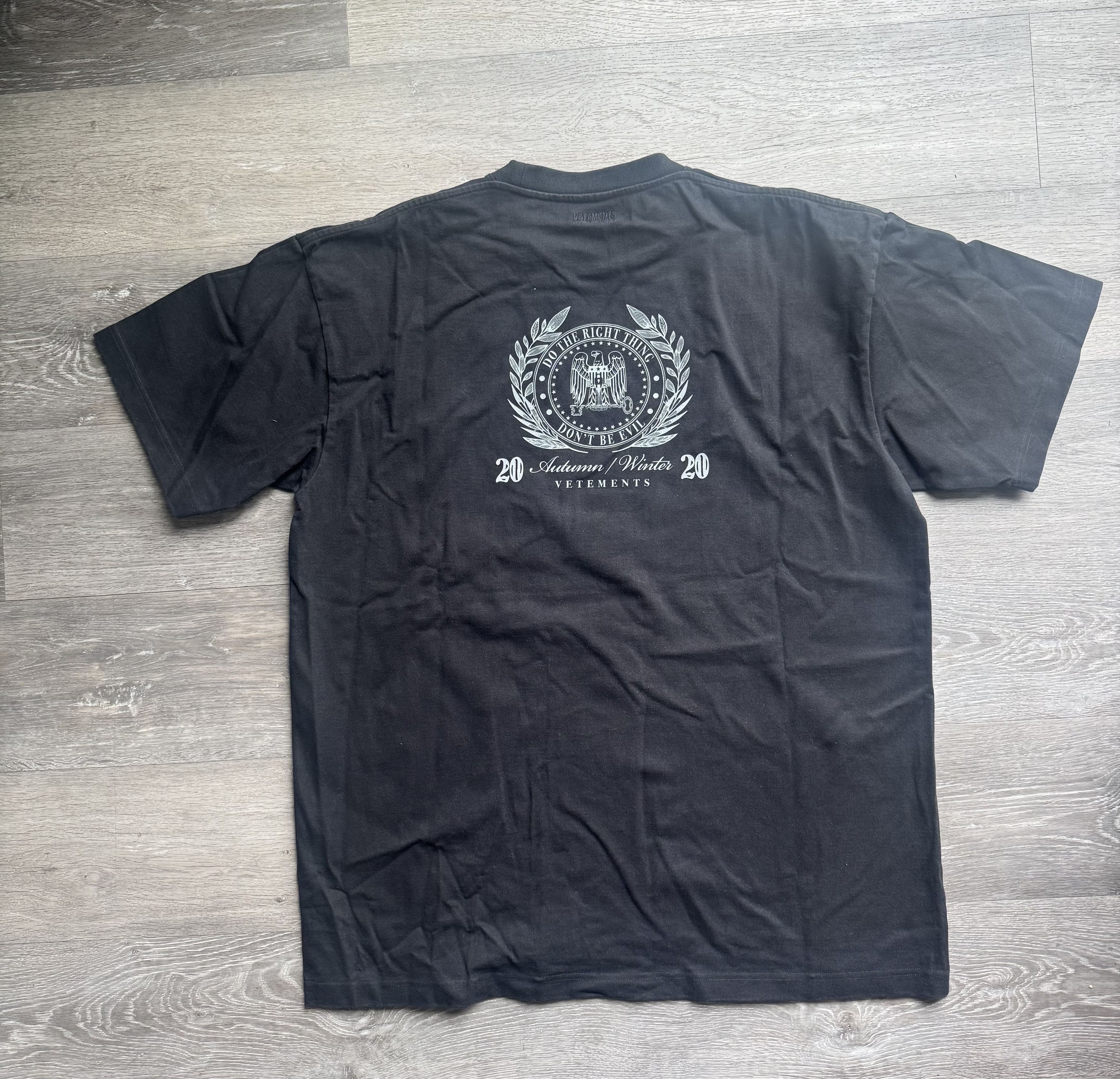 Vetements Vetements The President T-Shirt Size US L / EU 52-54 / 3 - 4 Thumbnail