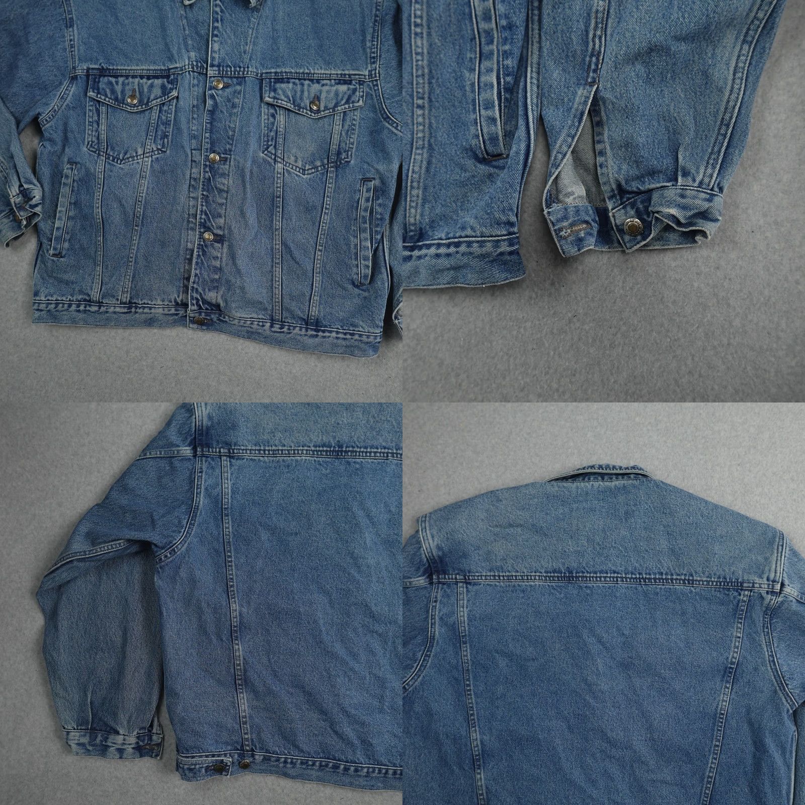 Bugle Boy VINTAGE Bugle Boy Shirt Mens Medium Blue 90s Denim Trucker Jacket 25X26 Measurements Provided in Pictures Size US M / EU 48-50 / 2 - 8 Thumbnail