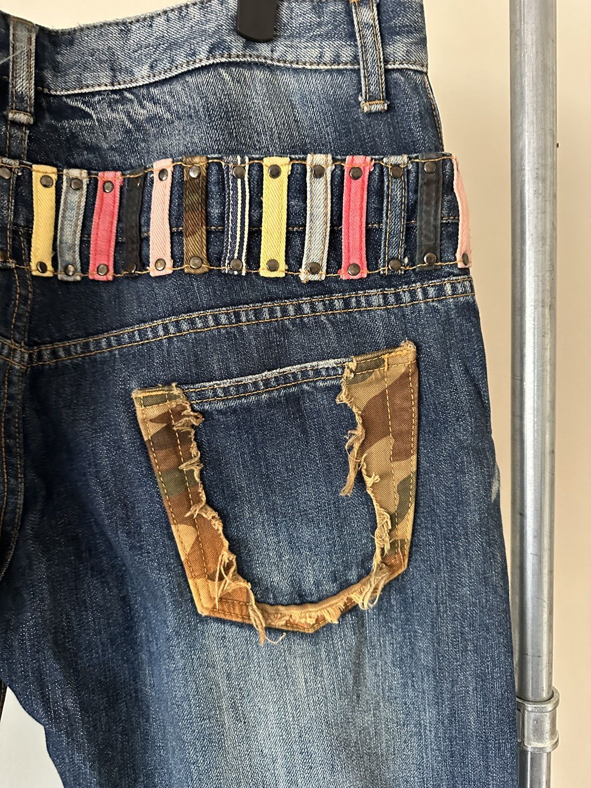 Japanese Brand 2000s Jackrose Double waist jeans Size US 32 / EU 48 - 10 Thumbnail