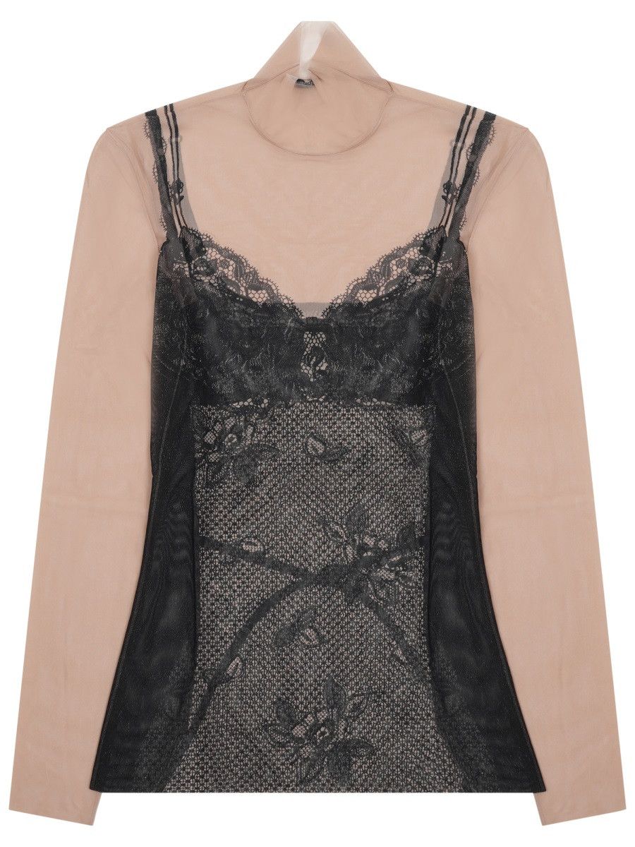 Balenciaga BALENCIAGA TOP "LINGERIE" - BLACK Size M / US 6-8 / IT 42-44 - 1 Thumbnail