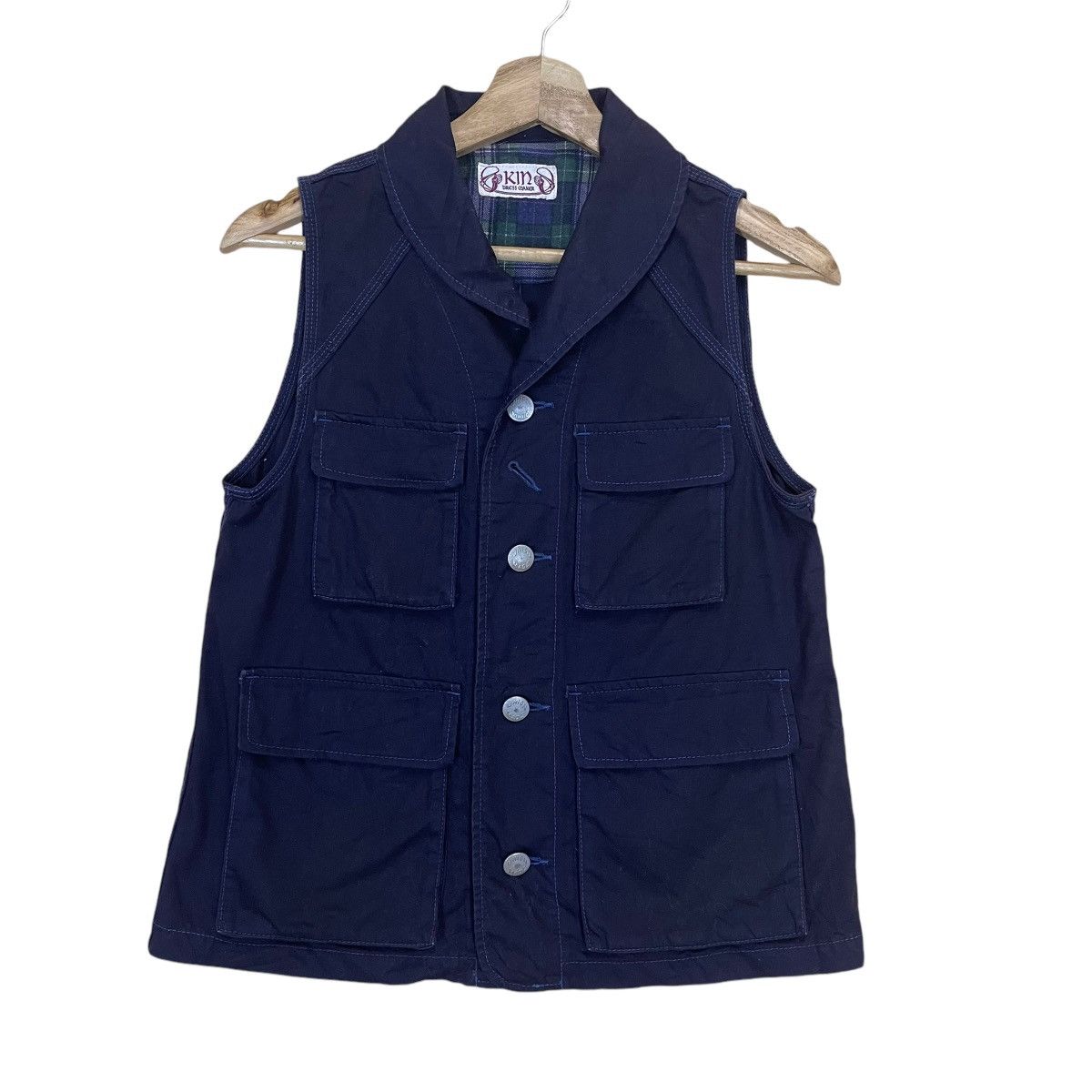 Japanese Brand King Dress Coaker Button Vest Jacket Size US S / EU 44-46 / 1 - 1 Thumbnail