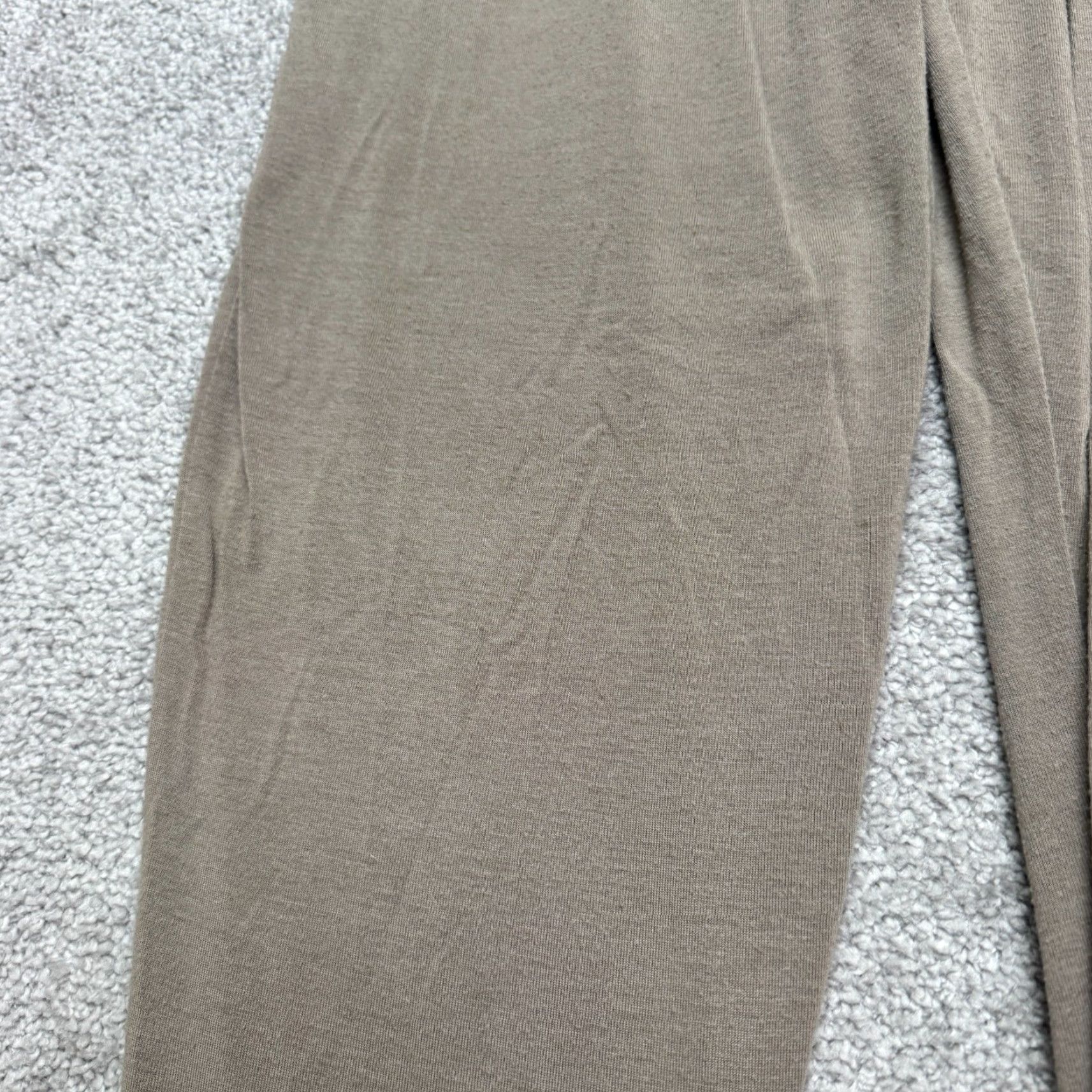 Vintage SEN One-Piece Jumpsuit Womens M Taupe Brown V-Neck Sleeveless Stretch Casual Size 32" / US 10 / IT 46 - 7 Thumbnail